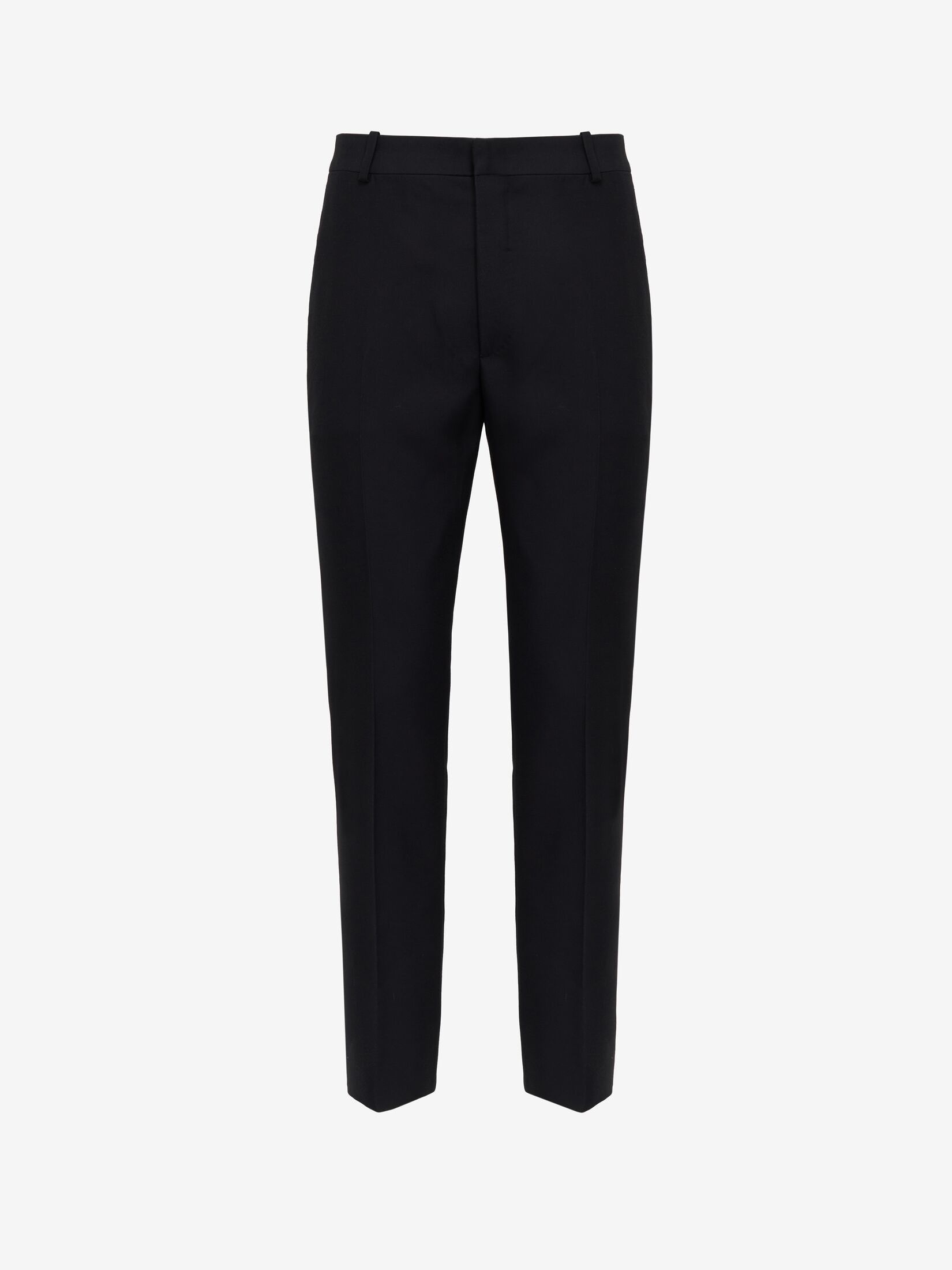 Alexander McQueen o1w1db10725 Tailored Cigarette Trousers in Black Size US 30 / EU 46 - 1 Thumbnail