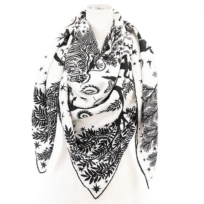 Hermes Hermes Hermes Sous le Charme d'Orphee Cashmere Silk Scarf Others Scarf Size ONE SIZE - 1 Thumbnail