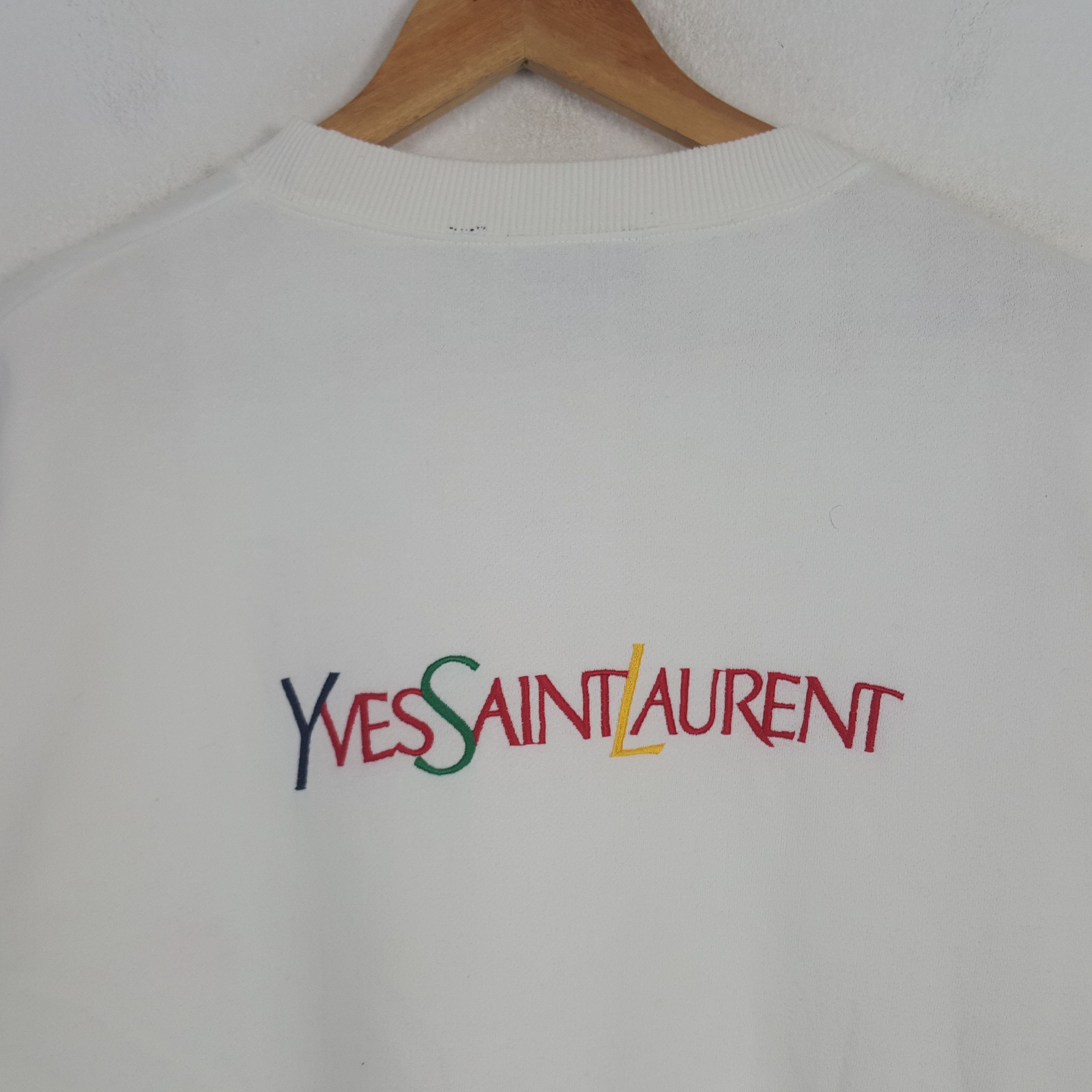 Vintage Vintage Yves Saint Laurent Pour Homme Designer Sweatshirt Size US L / EU 52-54 / 3 - 2 Thumbnail