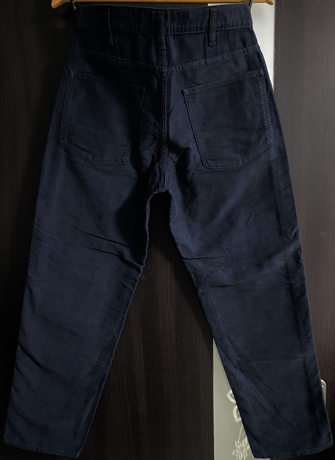 Uniqlo Women’s Uniqlo U Navy Cotton Mom Basic Jeans Denim Japanese Size 29" - 4 Thumbnail