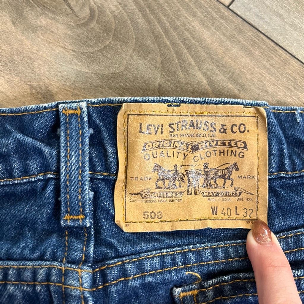 Levi's Vintage Levi 506 Blue Denim Casual Jeans Men 38x30 Size US 38 / EU 54 - 9 Thumbnail