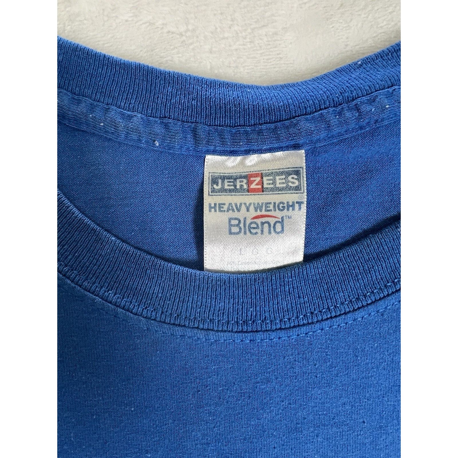 Jerzees Vintage College Of San Mateo T-Shirt Size Large Blue Spell O Size US L / EU 52-54 / 3 - 3 Thumbnail