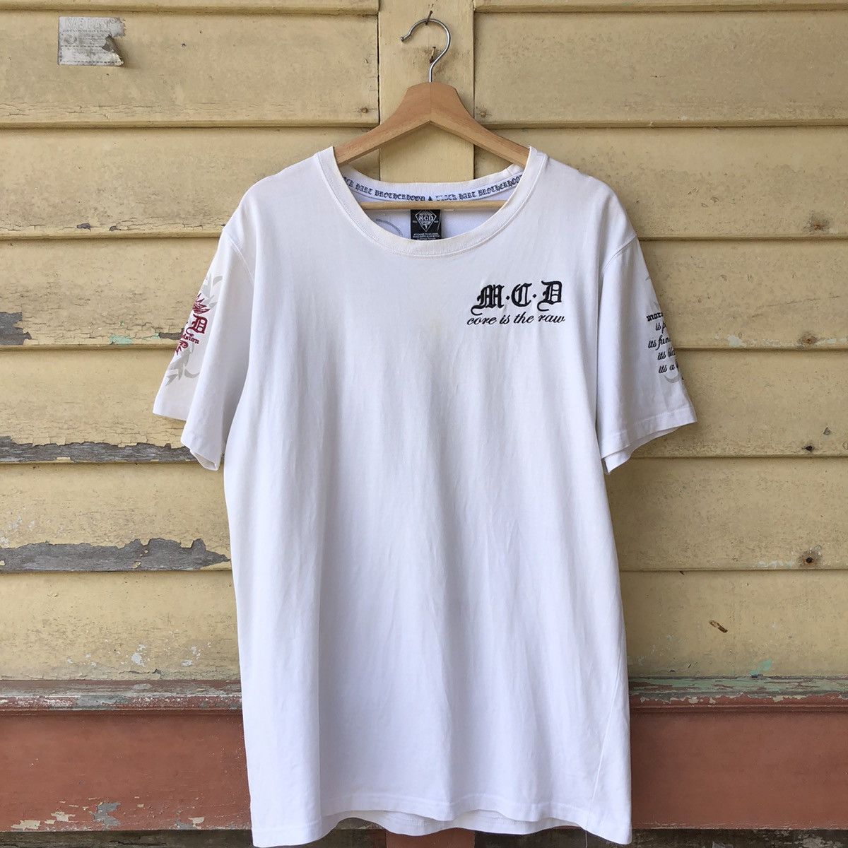 Japanese Brand MCD More Core Division Embroided Tshirt Size US XL / EU 56 / 4 - 3 Thumbnail