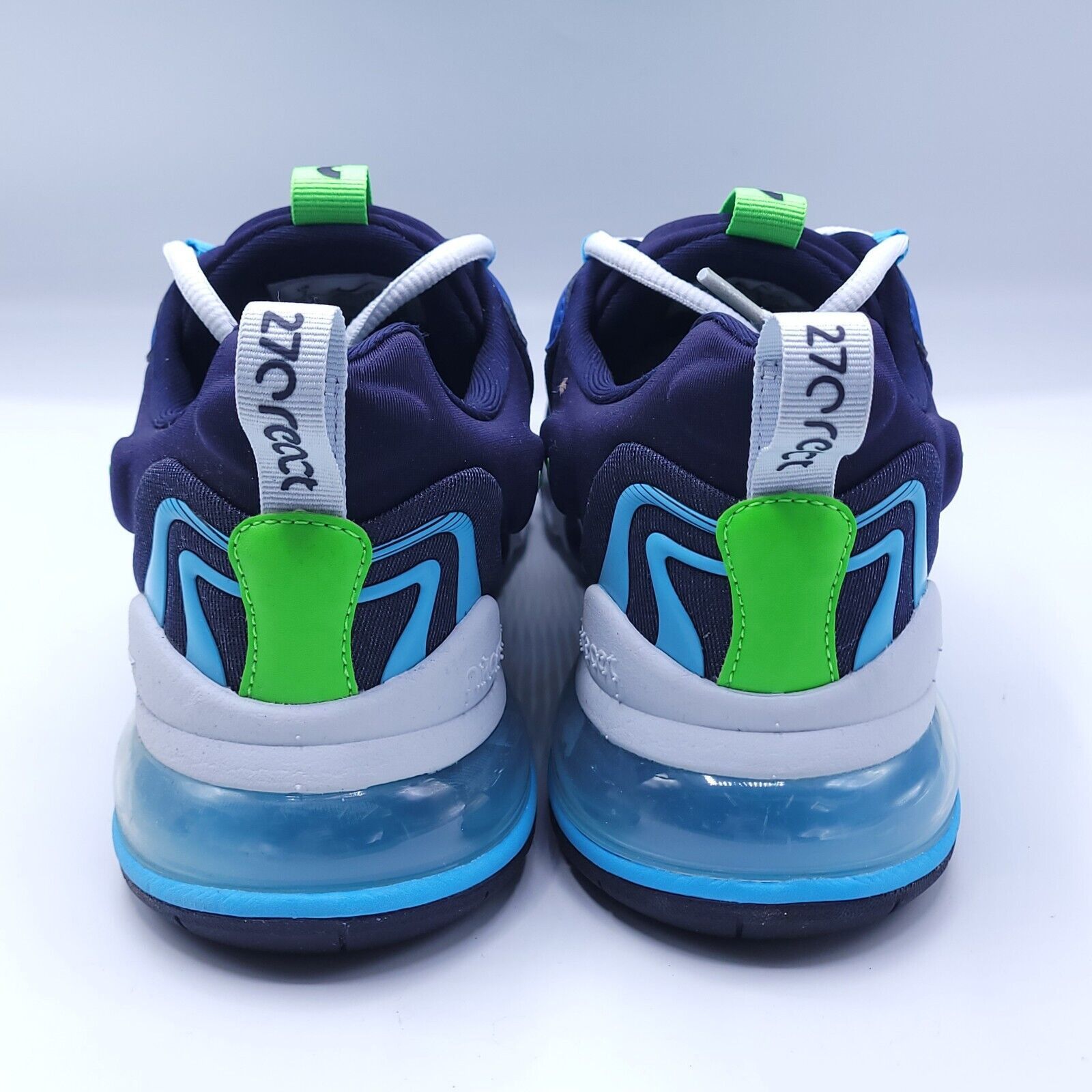 Nike Nike Air Max 270 React Shoe Men Size 7 CJ0579-400 Blue White Size US 7 / EU 40 - 3 Thumbnail