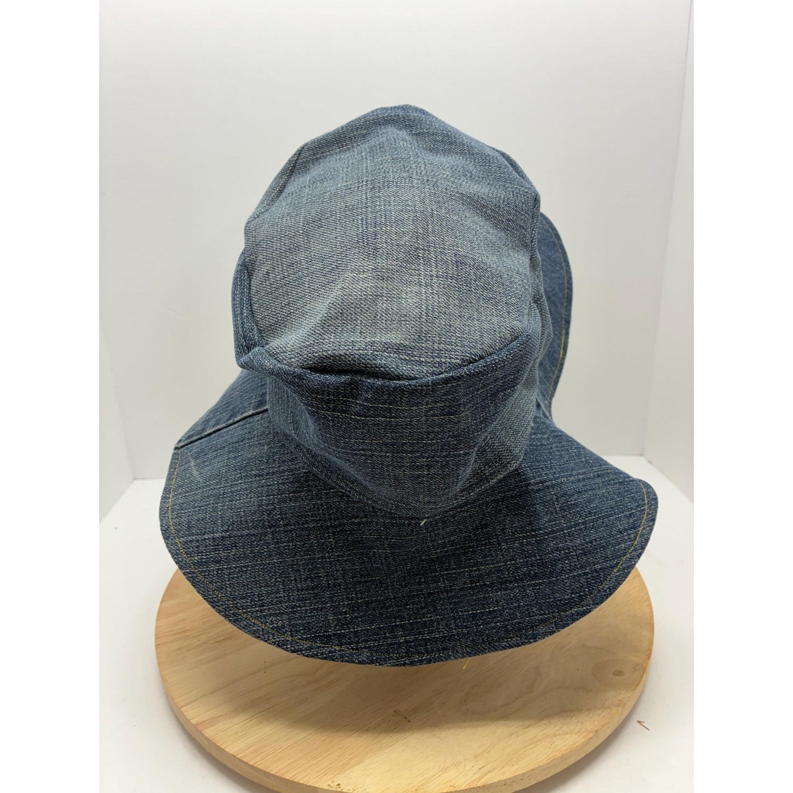 Other Reworked Denim “Saint” Hat – Y2K Minimal Streetwear Size ONE SIZE - 5 Thumbnail