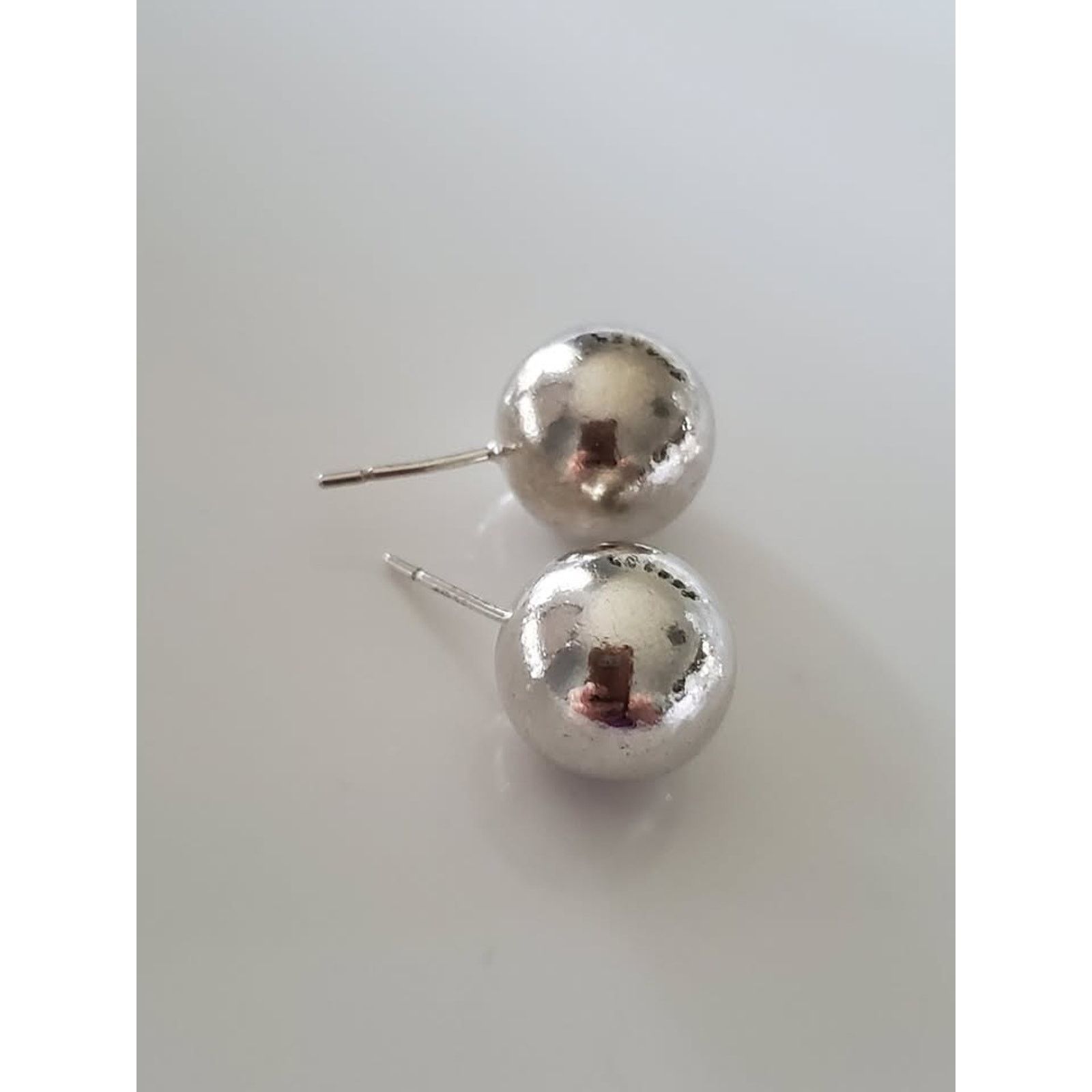 Other Vintage Sterling Silver Hollow Ball Stud Earrings Size ONE SIZE - 2 Thumbnail