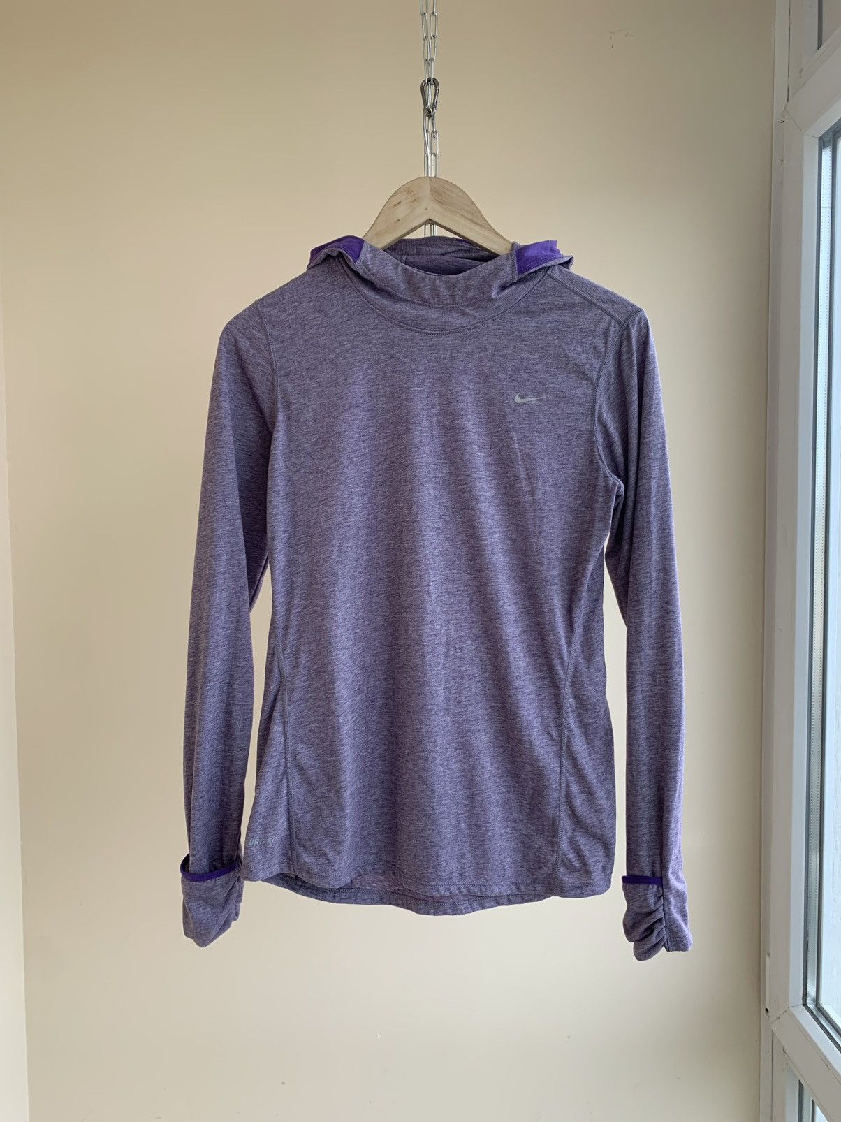 Nike Nike Running Athletic Dri-Fit Lightweight Hoodie Size M / US 6-8 / IT 42-44 - 1 Thumbnail