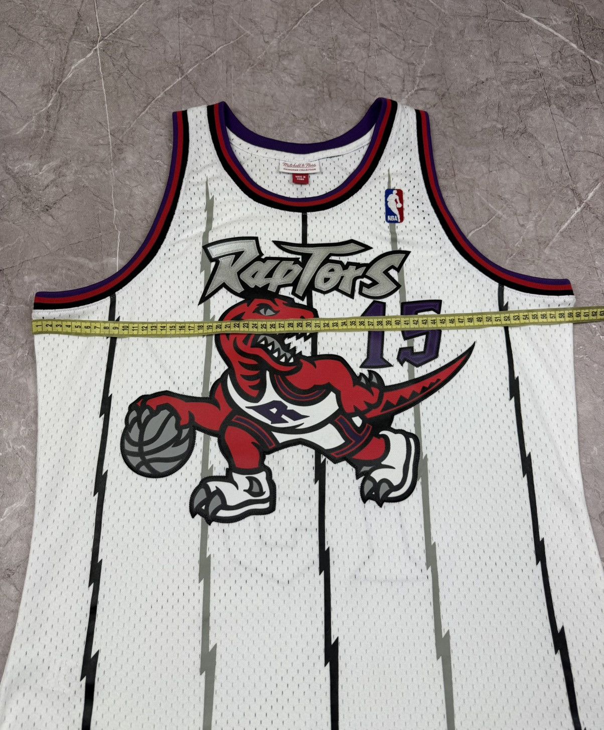 NBA Mitchell Ness Toronto Raptors 15 Carter White Jersey Shirt Size US L / EU 52-54 / 3 - 9 Thumbnail
