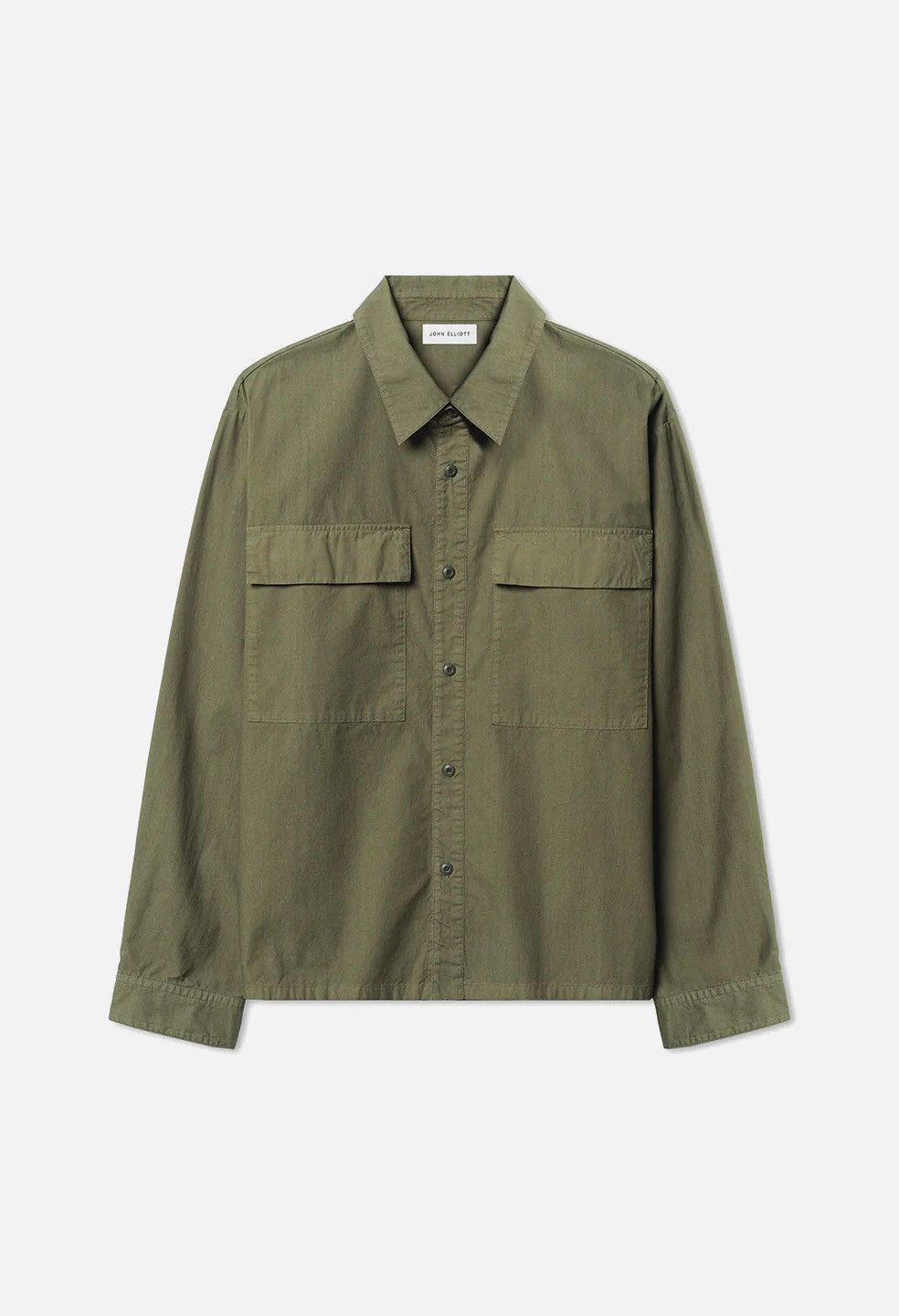 John Elliott Cotton Himalayan Work Shirt / Juniper / 1 / Small Size US S / EU 44-46 / 1 - 1 Thumbnail