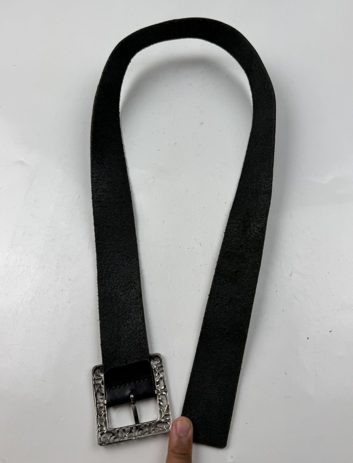 Japanese Brand vintage style leather belt tc54 Size 32 - 6 Thumbnail