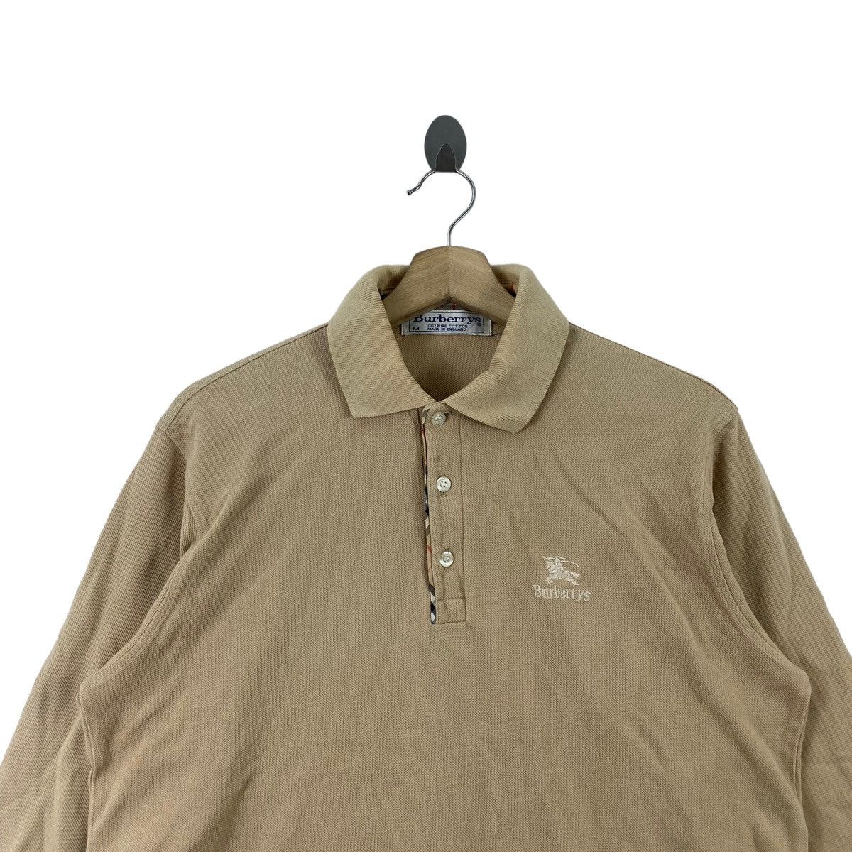 Burberry Vintage BURBERRYS England Embroidered Logo Button Up Collar Size US M / EU 48-50 / 2 - 2 Thumbnail