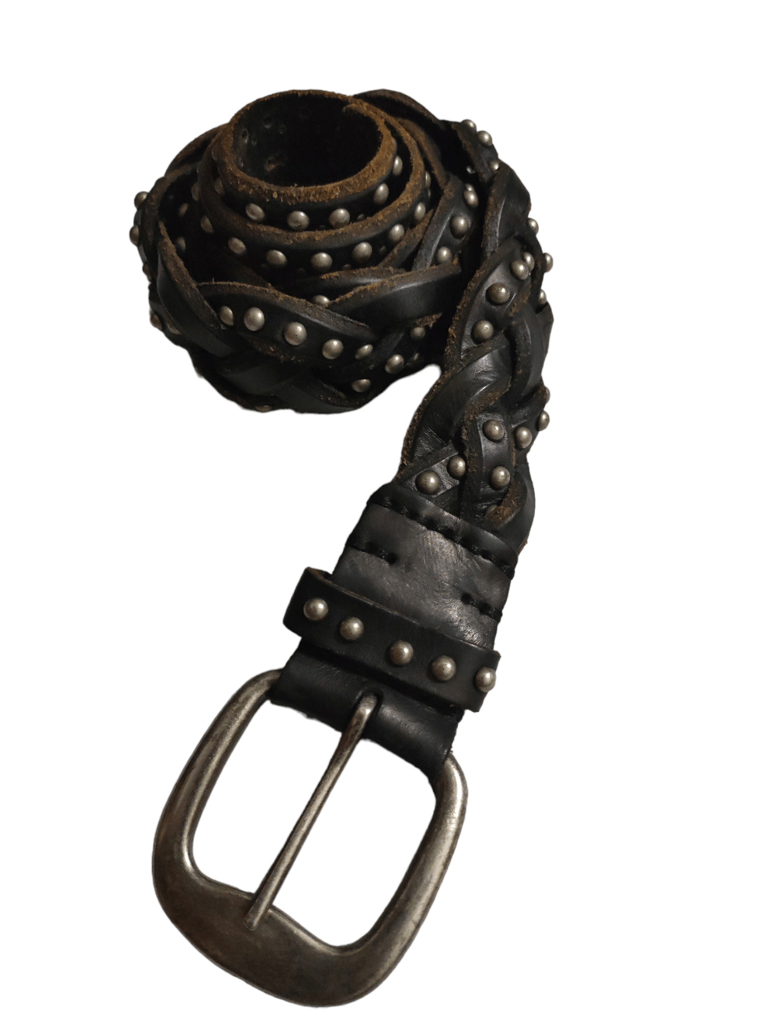 Handmade Fully Leather Belt Studded x Hand Made Designs Size 36 - 7 Thumbnail
