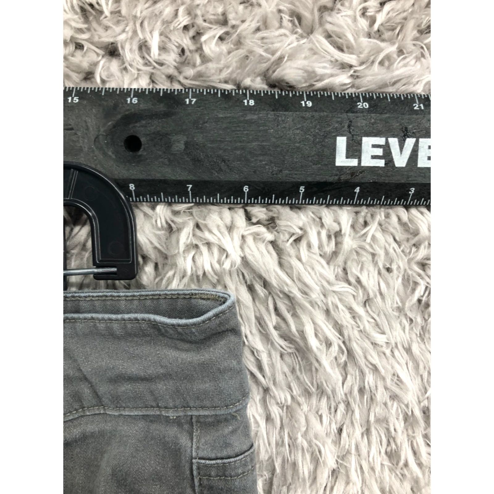 Lee Lee Jeans Grey Denim Size 16 Womens High Rise Straight 5-Pocket Zip Button Belt Loops Regular Inseam 30in Dark Wash Utility Size 38" / US 16 / IT 52 - 2 Thumbnail
