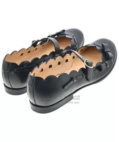 Comme des Garcons COMME des GARCONS Black Leather Shoes. Size US 4 / IT 34 - 4 Thumbnail