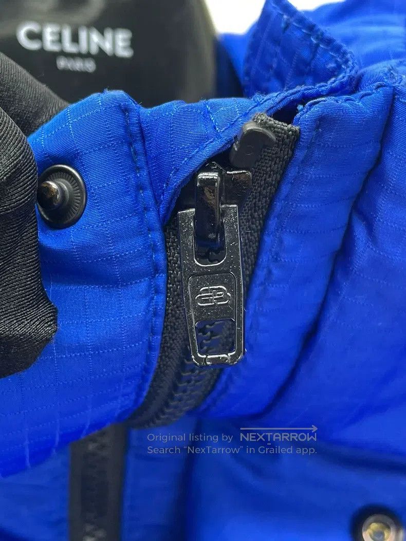 Balenciaga Balenciaga Blue Cotton Hooded Jacket Size XXS / US 00 / IT 34 - 4 Thumbnail