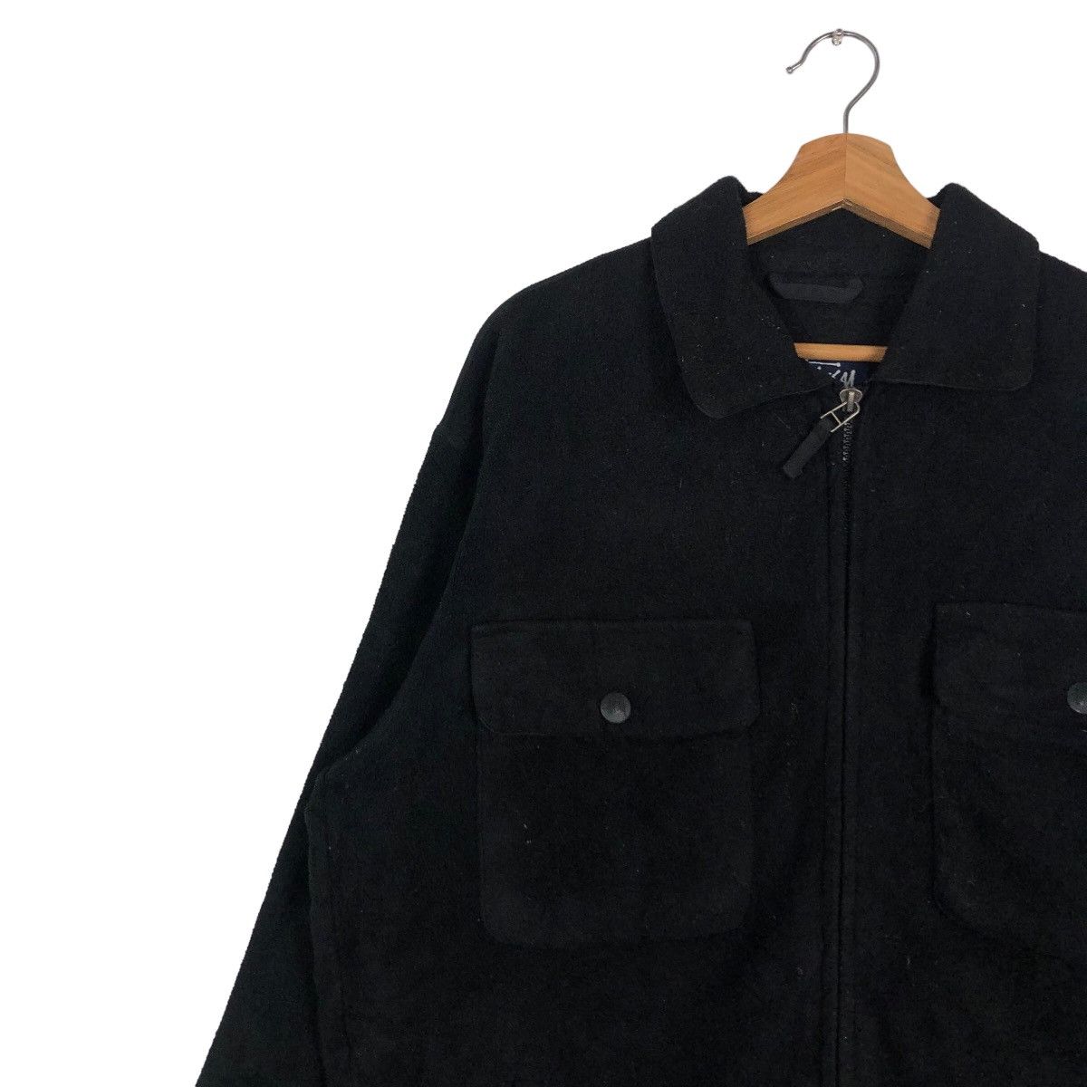 Stussy 🔥Vintage Stussy Zipper Jacket Big Pocket Biker Wear Size US M / EU 48-50 / 2 - 7 Thumbnail