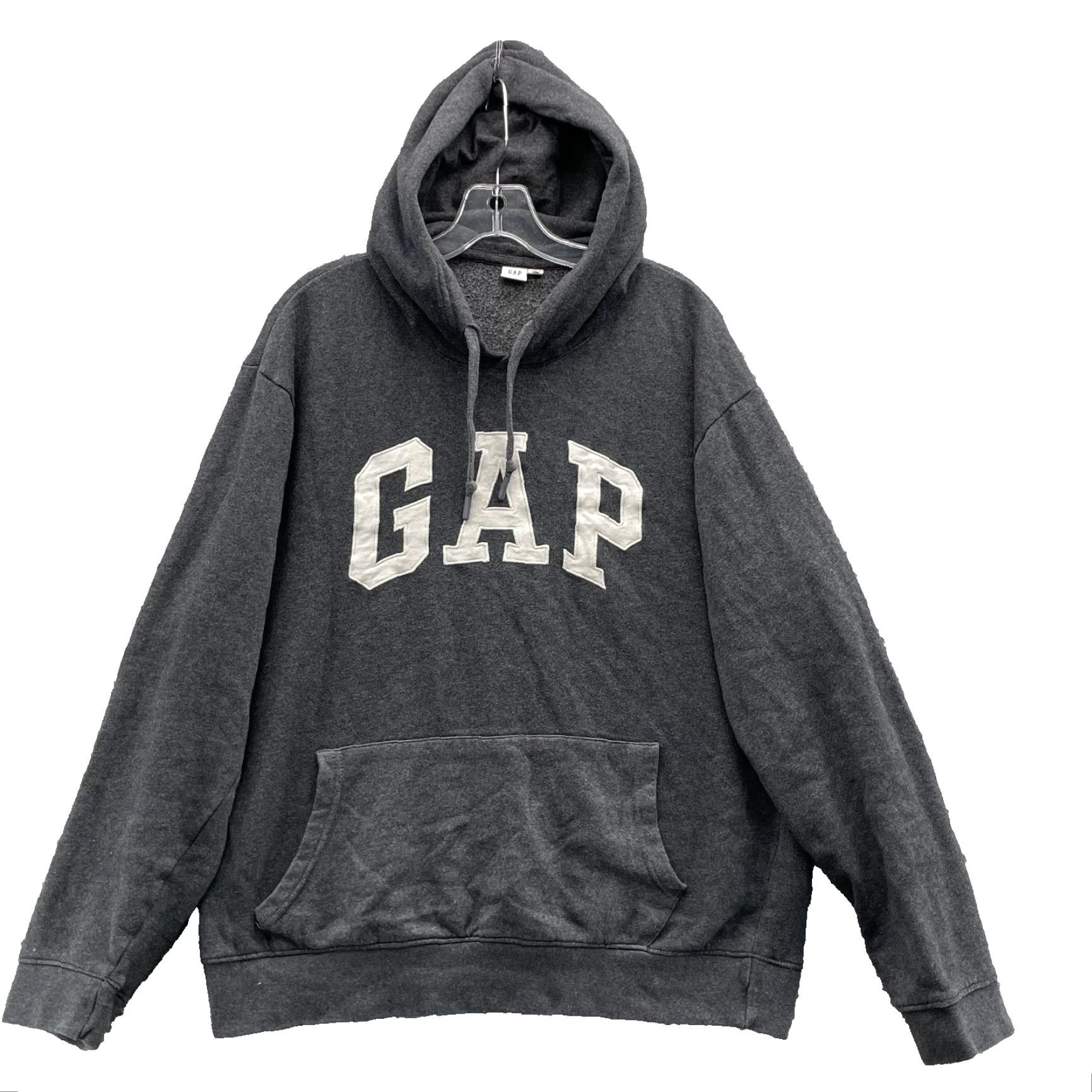 Gap VINTAGE Gap Hoodie Large Gray Sportswear Retro Academia Surf Skateboard Y2k 90's Preppy Shirt Mens Lace? Size US L / EU 52-54 / 3 - 2 Thumbnail