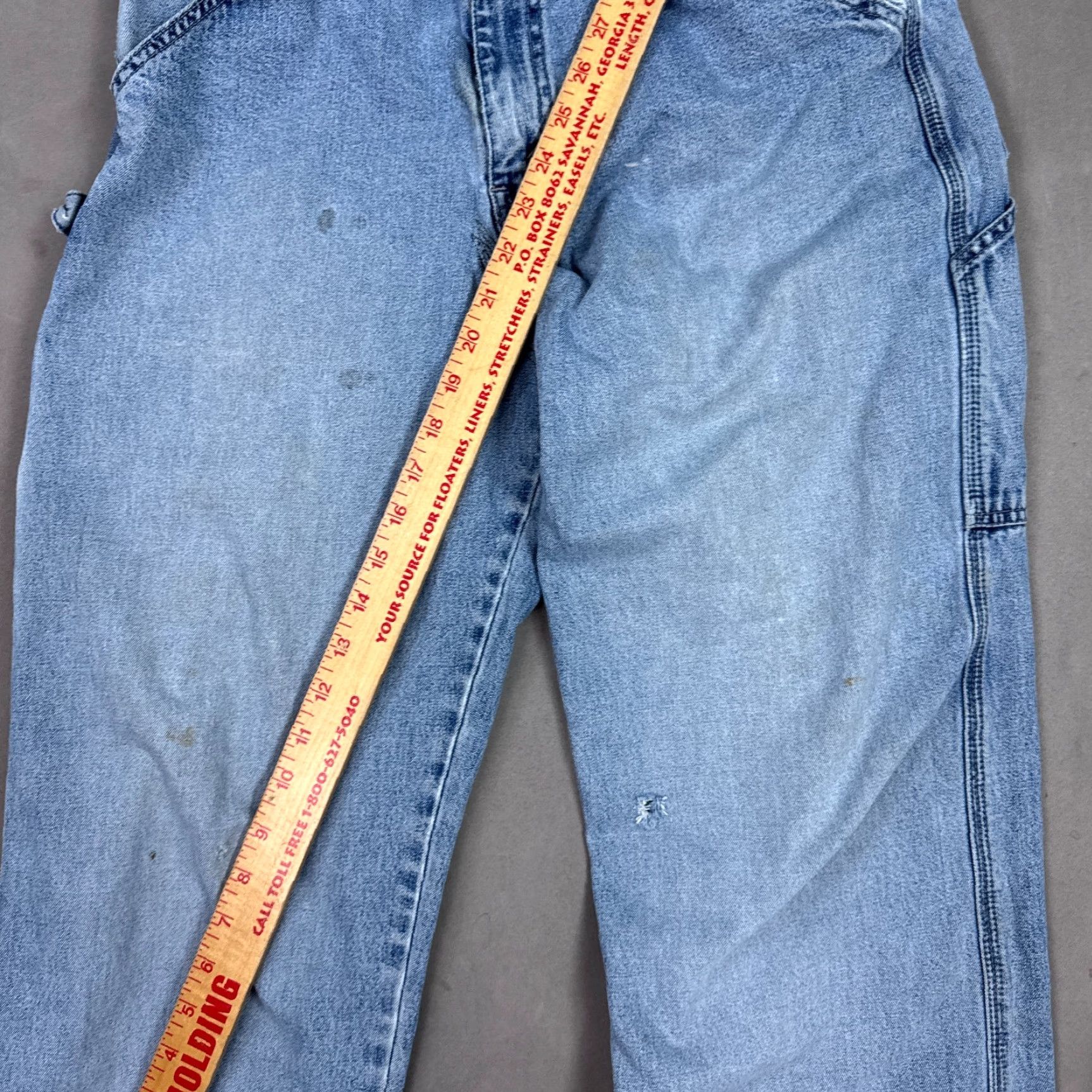 Levi's VINTAGE Levi's Silvertab Jeans Men 30x30 Blue Carpenter Thrashed Repair Destroyed Size US 30 / EU 46 - 7 Thumbnail