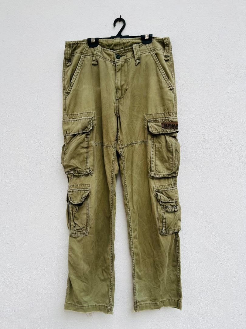 Alpha Industries × Japanese Brand Vintage Alpha Industries Big Pocket Hip Hop Fashion Style Size US 31 - 1 Thumbnail