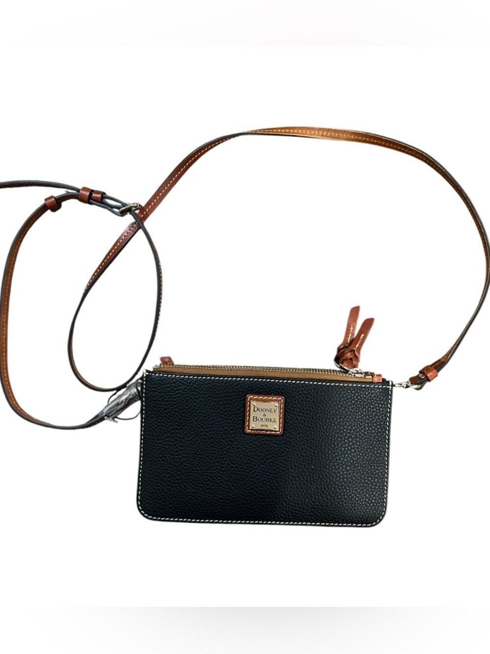 Dooney & Bourke Dooney & Bourke Pebble Leather Ella Crossbody Black Double Size ONE SIZE - 1 Thumbnail