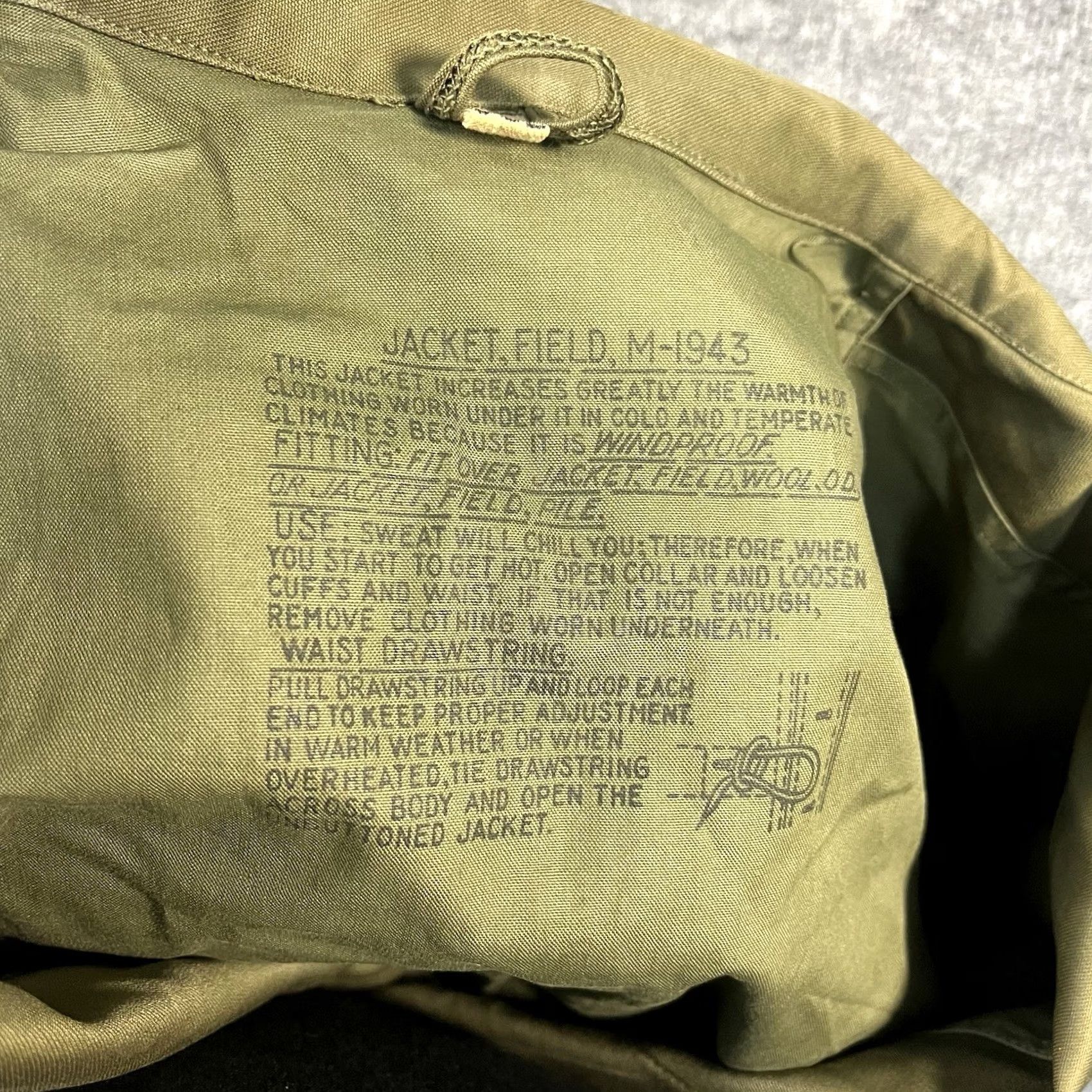 Vintage VINTAGE M-1943 WW2 US Army M-1943 Field Jacket Coat 38L Green Cotton Canvas Military Jacket Mens USGI Size US XXS / EU 40 - 6 Thumbnail