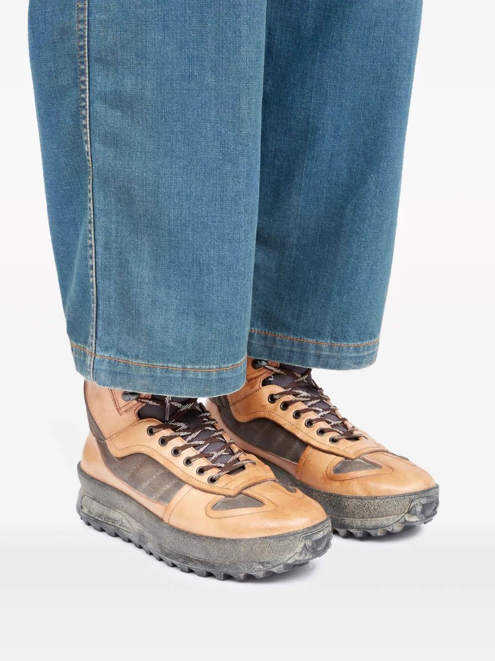 Maison Margiela o1w1db10925 Hi-Top Sneakers in Brown/Black Size US 8 / EU 41 - 6 Thumbnail