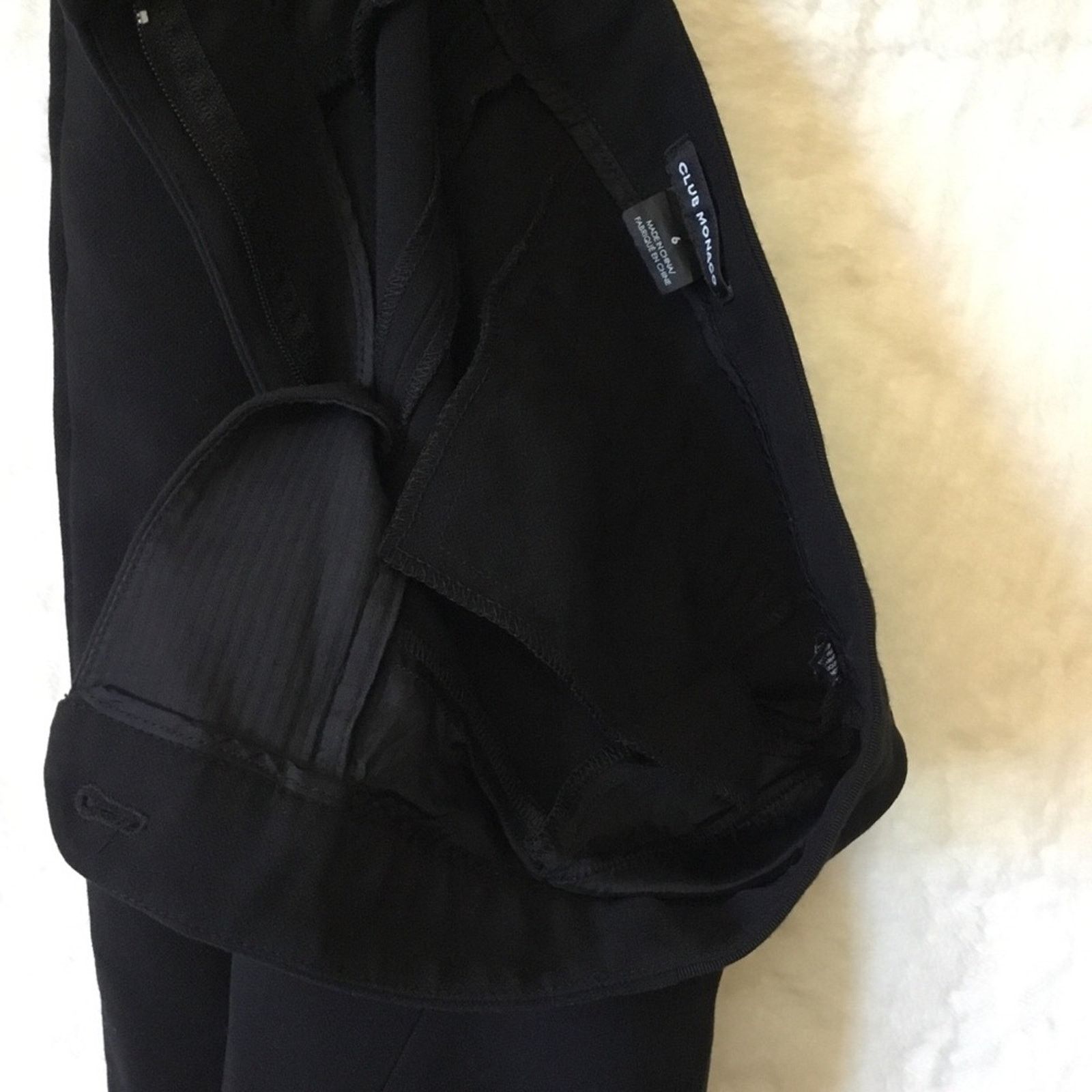 Club Monaco Club Monaco Black Tailored Dress Pants Size 28" / US 6 / IT 42 - 8 Thumbnail