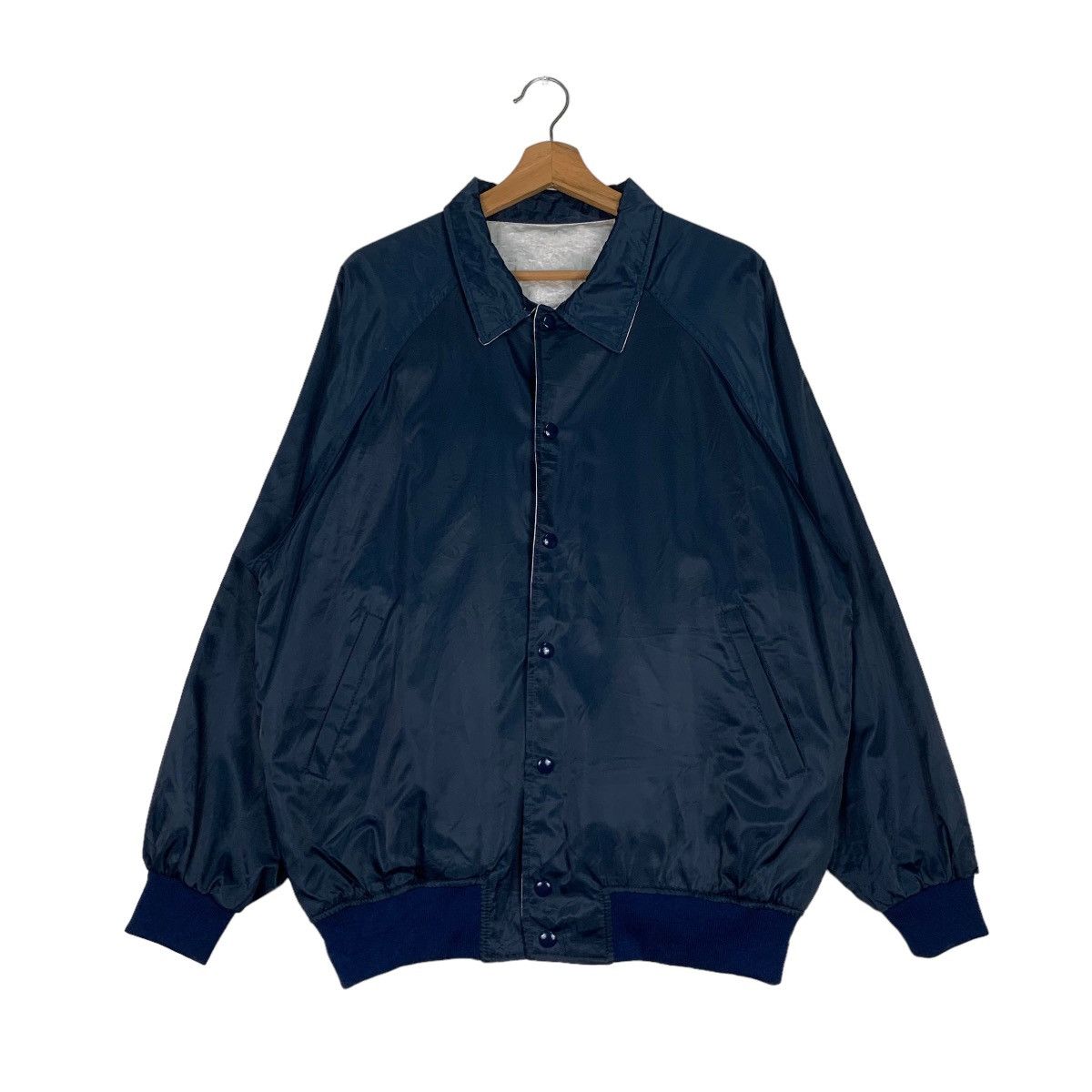Japanese Brand JAPAN LEAGUE Big Logo Reversible Coach Jacket #0848-C38 Size US L / EU 52-54 / 3 - 3 Thumbnail