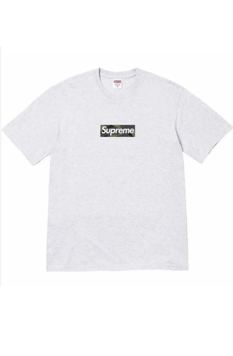 Supreme Authentic Supreme Box Logo Tee 'Ash Grey' (FW23) Size