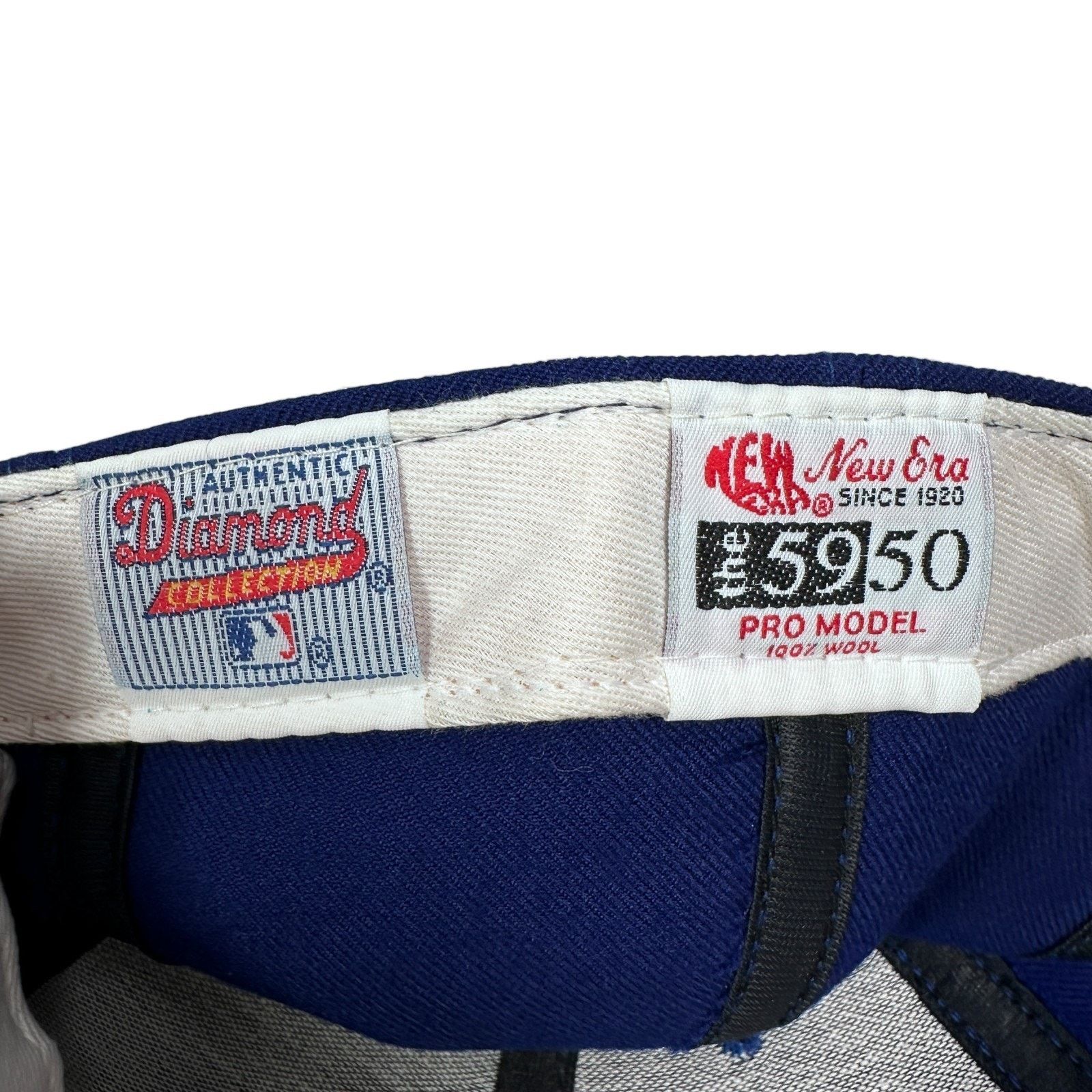 New Era Vintage Philadelphia Phillies Hat Men 6 7/8 Blue Wool 90s Size ONE SIZE - 9 Thumbnail