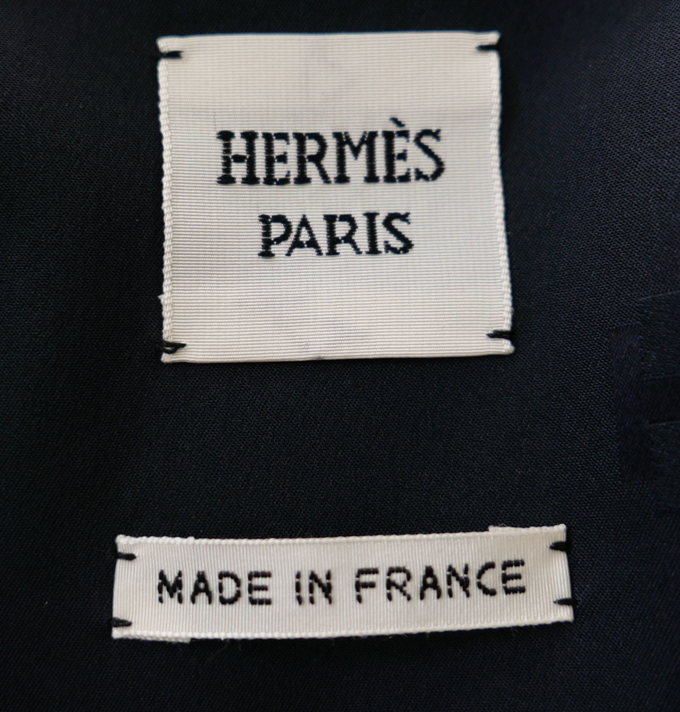 Hermes Hermes Black Wool Chaine D'Ancre Zip Jacket Size XS / US 0-2 / IT 36-38 - 7 Thumbnail