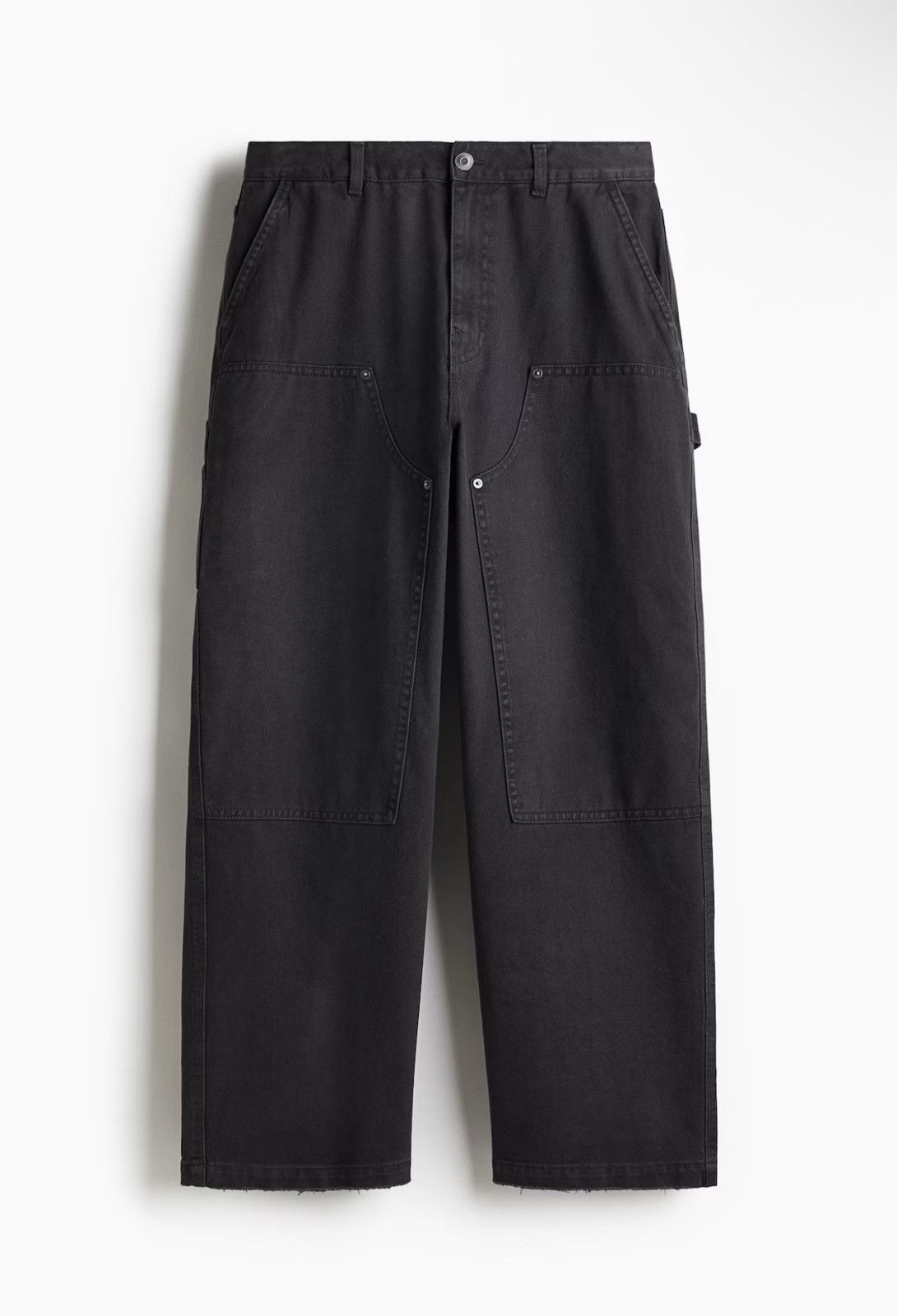 H&M H&M Baggy Fit Carpenter Pants In Charcoal 32x28 Size US 32 / EU 48 - 2 Thumbnail