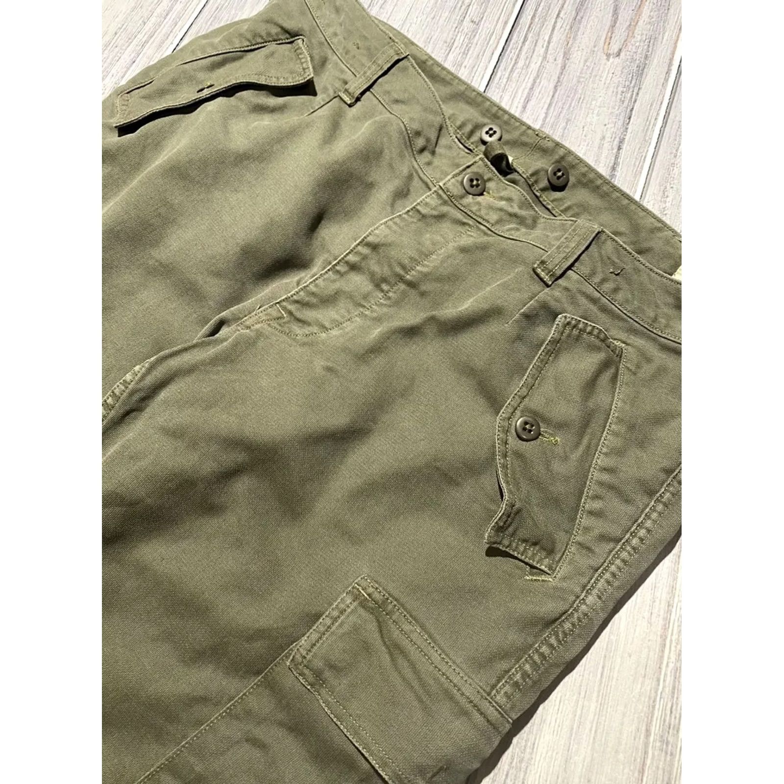 Ralph Lauren VINTAGE Denim & Supply Ralph Lauren Cargo Pants Army USA Men Green 38x30 Cargo Mens Size US 38 / EU 54 - 4 Thumbnail