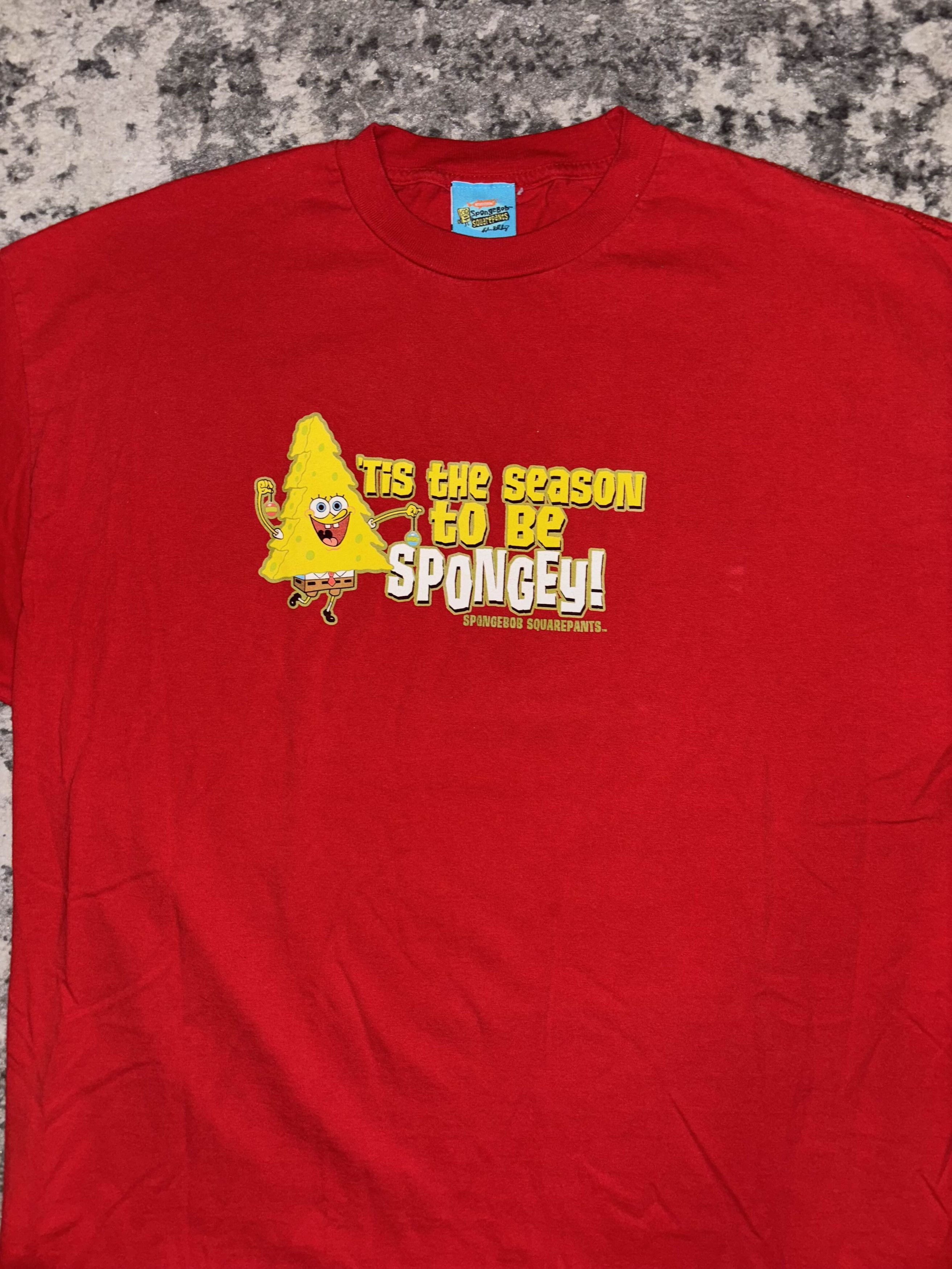 Nickelodeon 2002 Spongebob Squarepant Christmas Promo Shirt Size US XXL / EU 58 / 5 - 3 Thumbnail