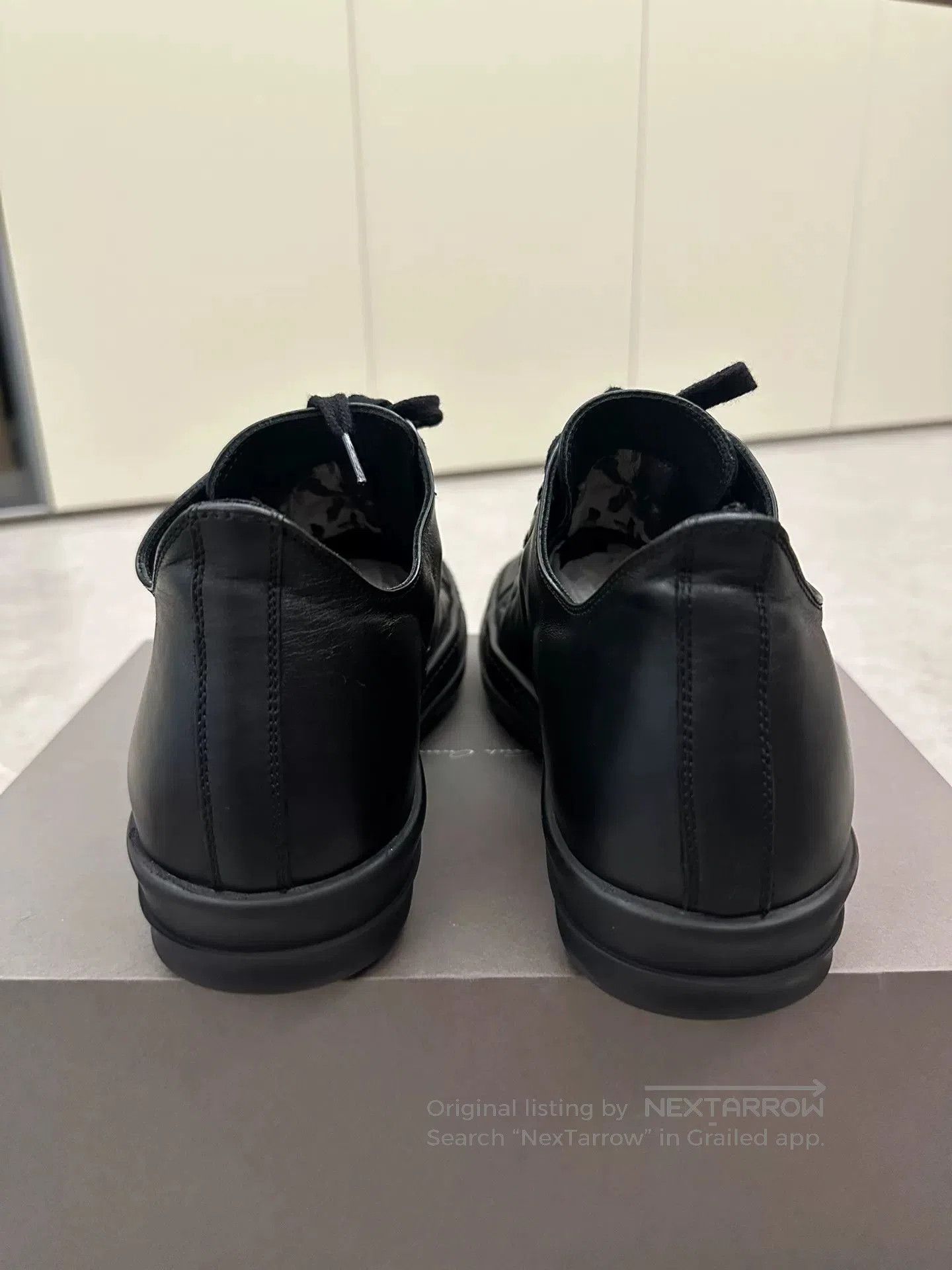 Rick Owens Rick Owens x Converse Black Leather Sneakers. Size US 9 / EU 42 - 6 Thumbnail
