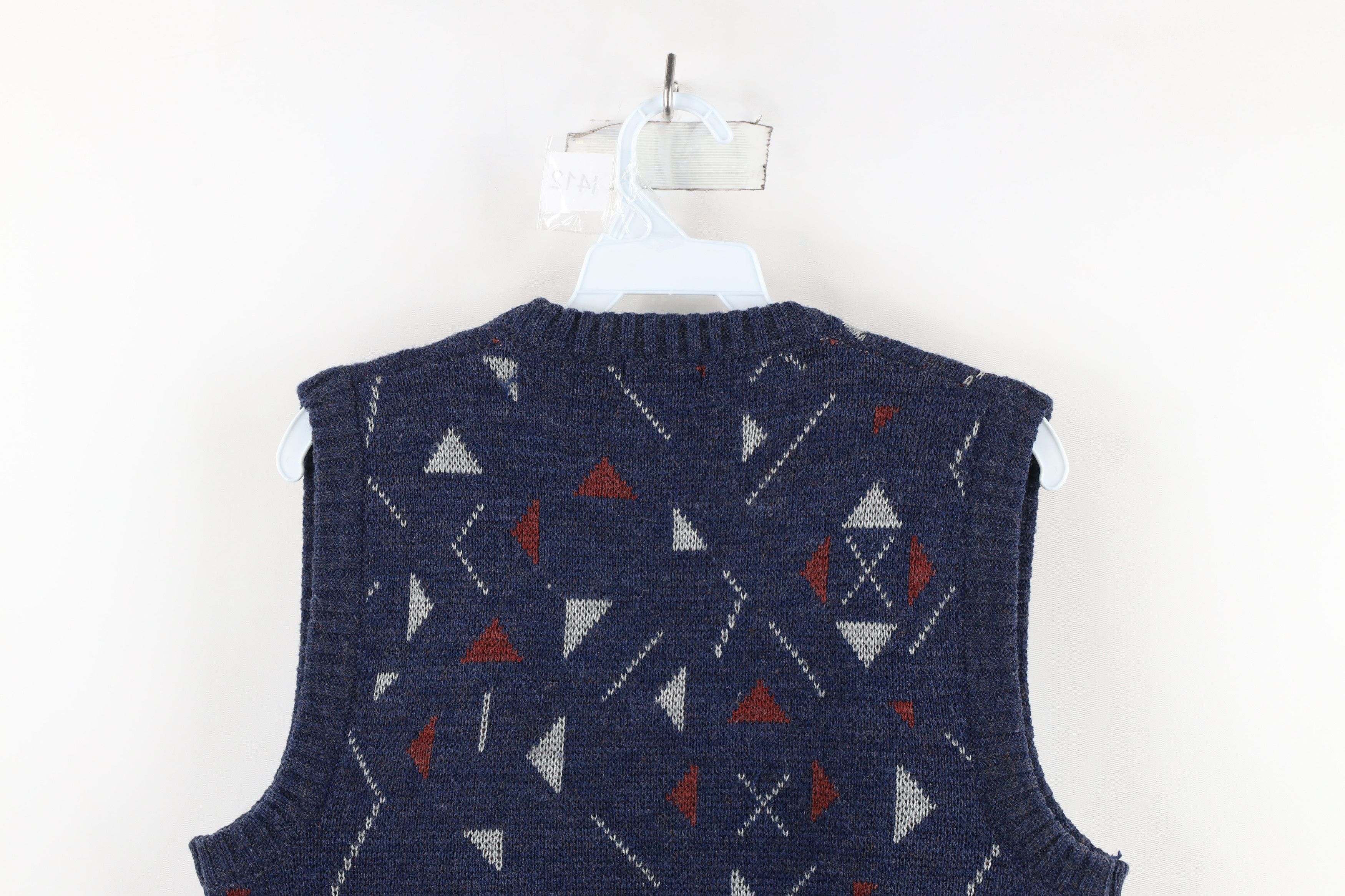 Vintage Vintage 90s Streetwear Wool Blend Knit Sweater Vest Size US M / EU 48-50 / 2 - 9 Thumbnail