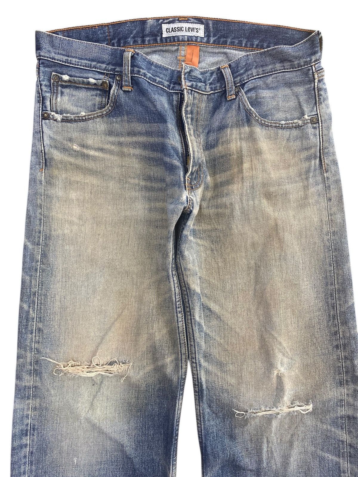 Other Japanese Brand Blue Light Wash Style Loose Jeans Size US 30 / EU 46 - 2 Thumbnail