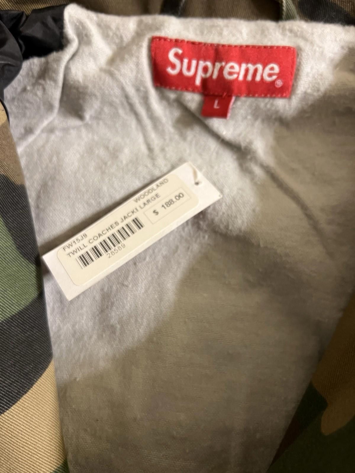 Supreme FW15 SUPREME Twill Coaches Jacket ARC Camo Size L Size US L / EU 52-54 / 3 - 7 Thumbnail
