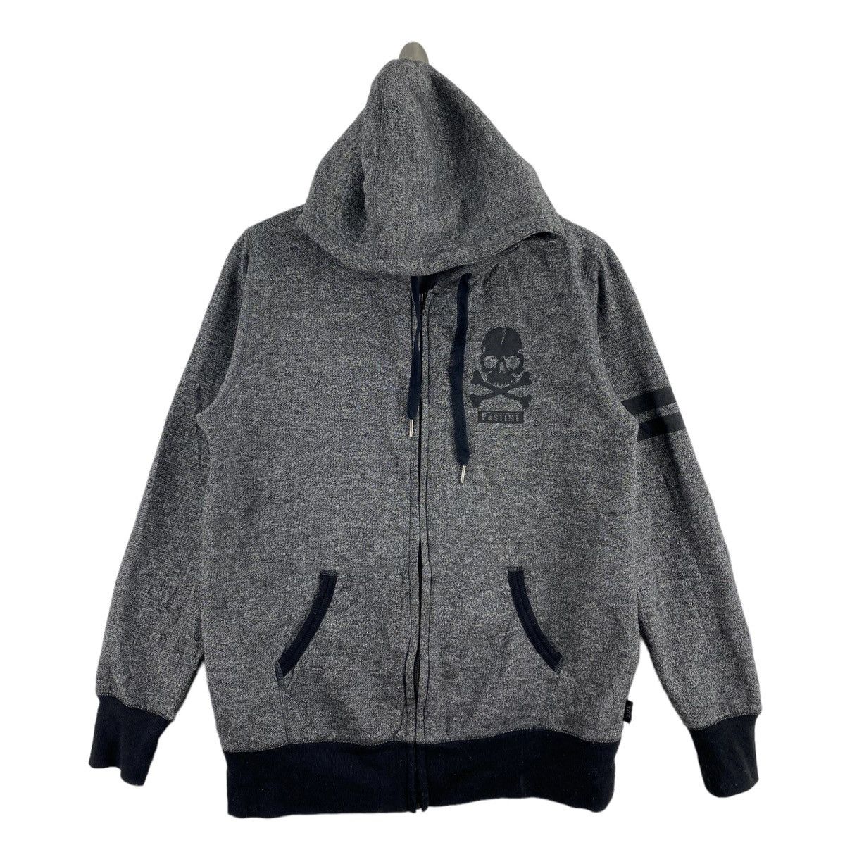 Japanese Brand AZUL PRIMERA Japanese Brand Pastime Skull Print Grey Hoodie Size US L / EU 52-54 / 3 - 1 Thumbnail