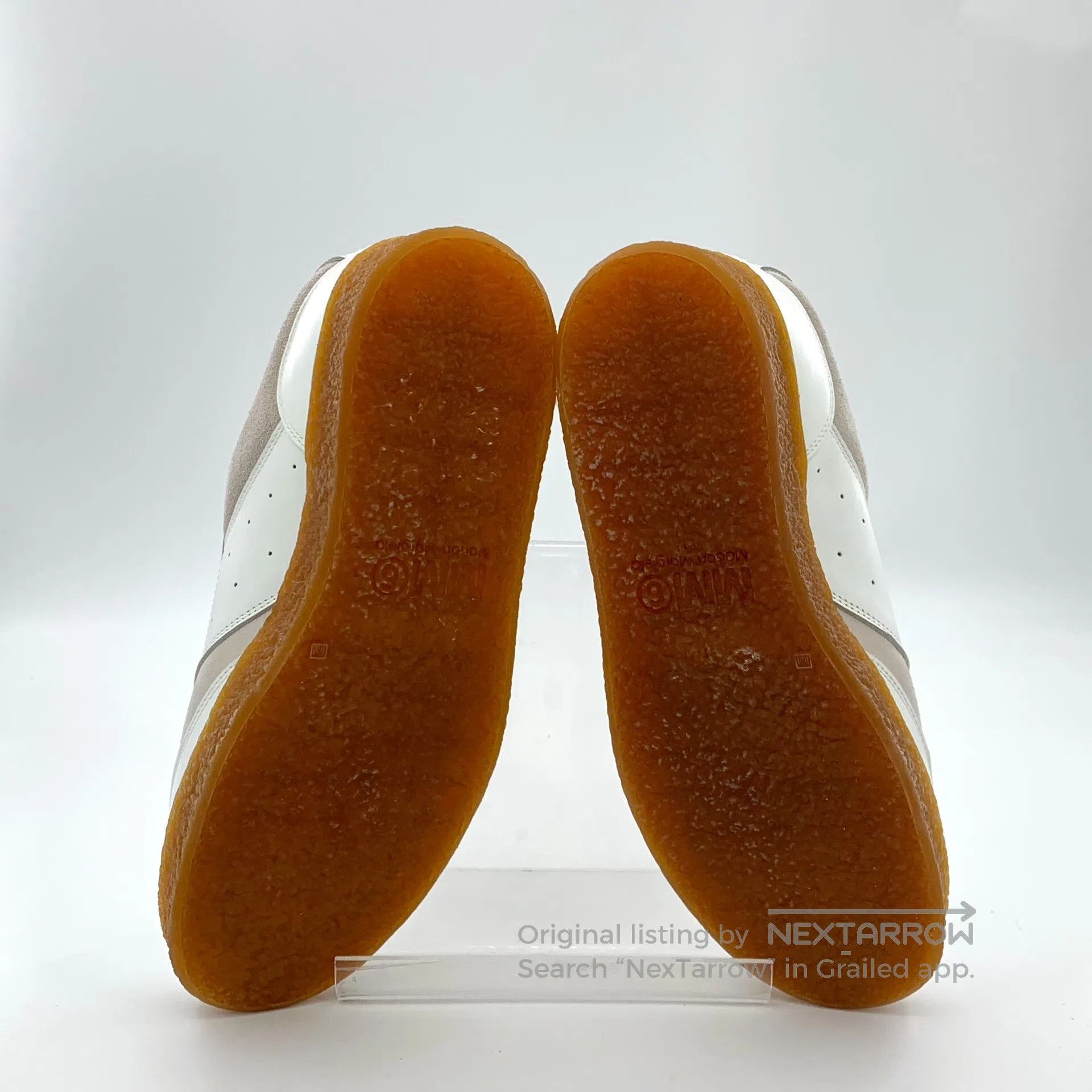 Maison Margiela Maison Margiela White Leather Laced Casual Flat Loafers| Size US 7.5 / IT 37.5 - 5 Thumbnail