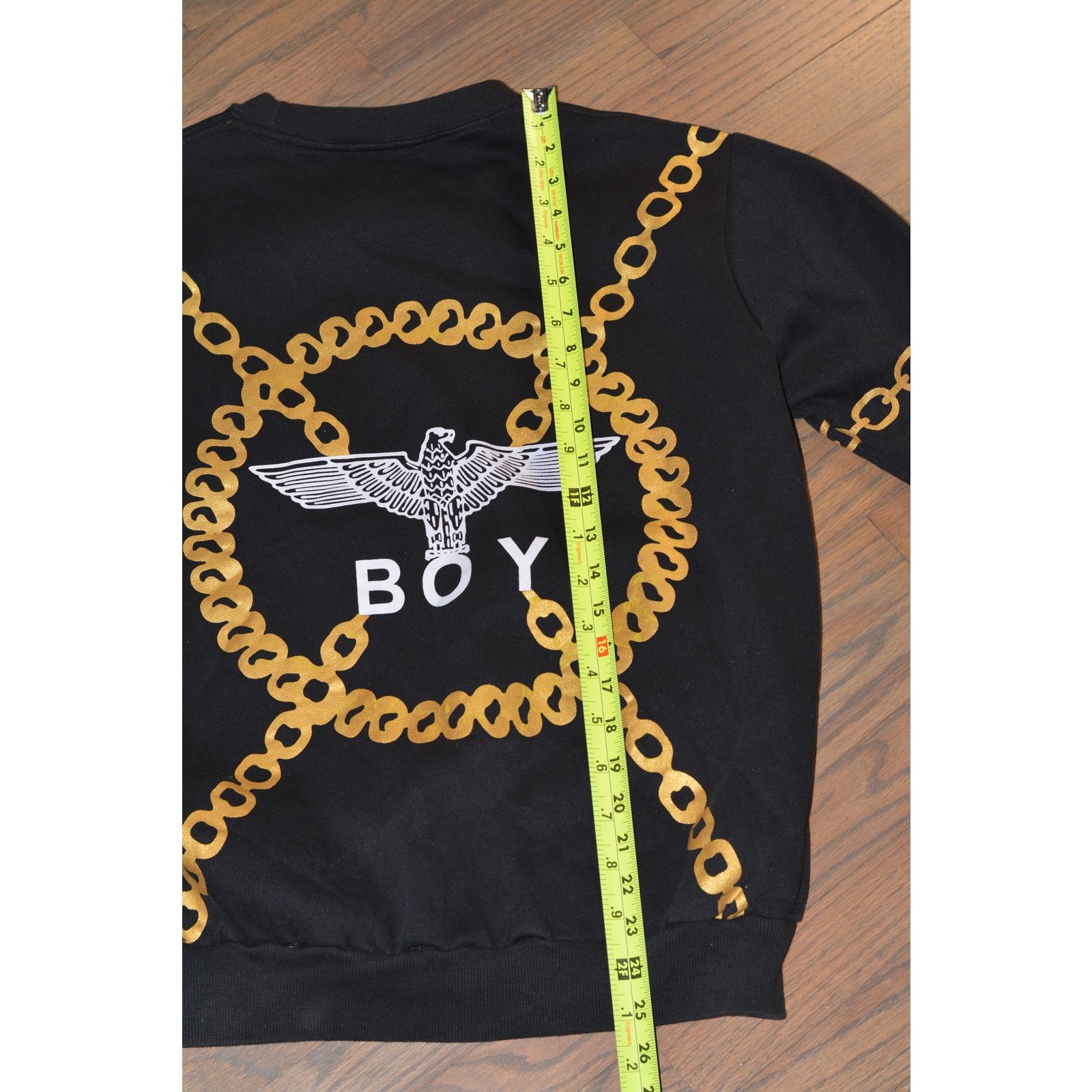 Boy London Boy London Black and Gold Chain Print Sweatshirt Size ONE SIZE - 7 Thumbnail
