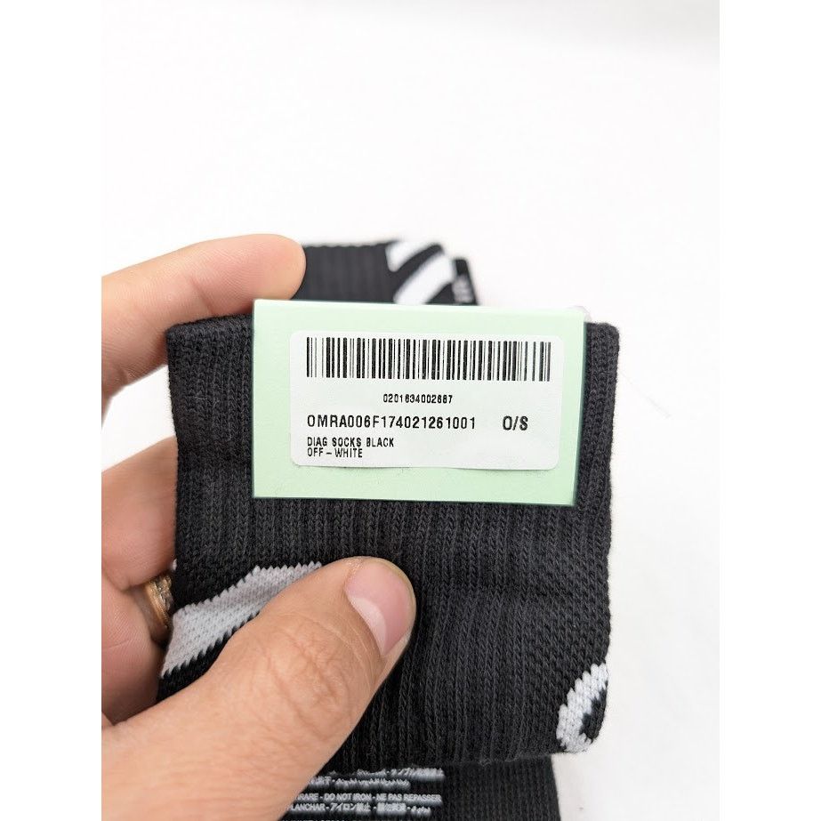 Off-White o1rshd1 Q:2 / Size: OS / Diag Socks in Black Size ONE SIZE - 10 Thumbnail