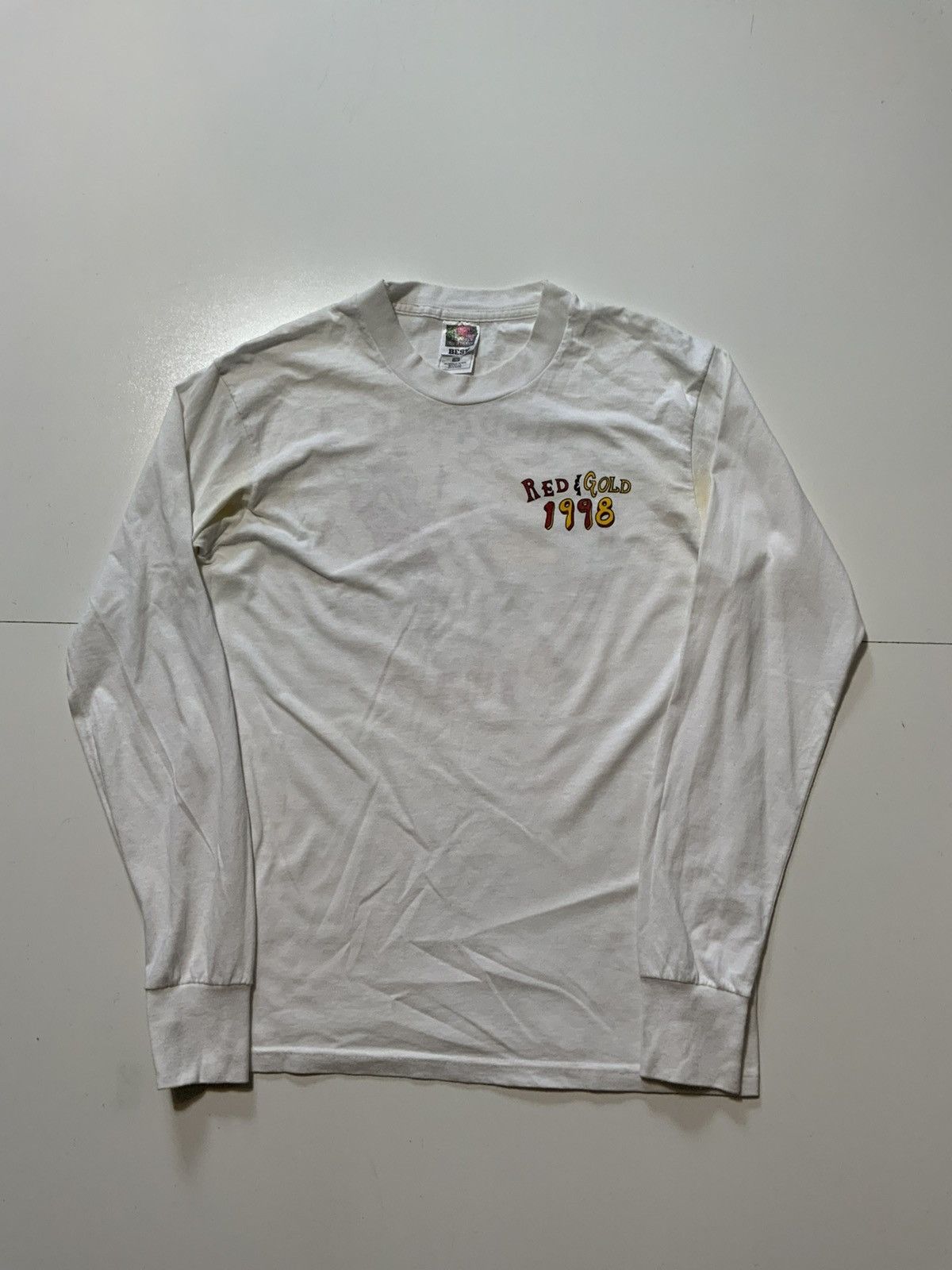 Vintage 1998 Lauren Montgomery Red Rockets Gold Galaxies L/S T-Shirt Size US M / EU 48-50 / 2 - 3 Thumbnail