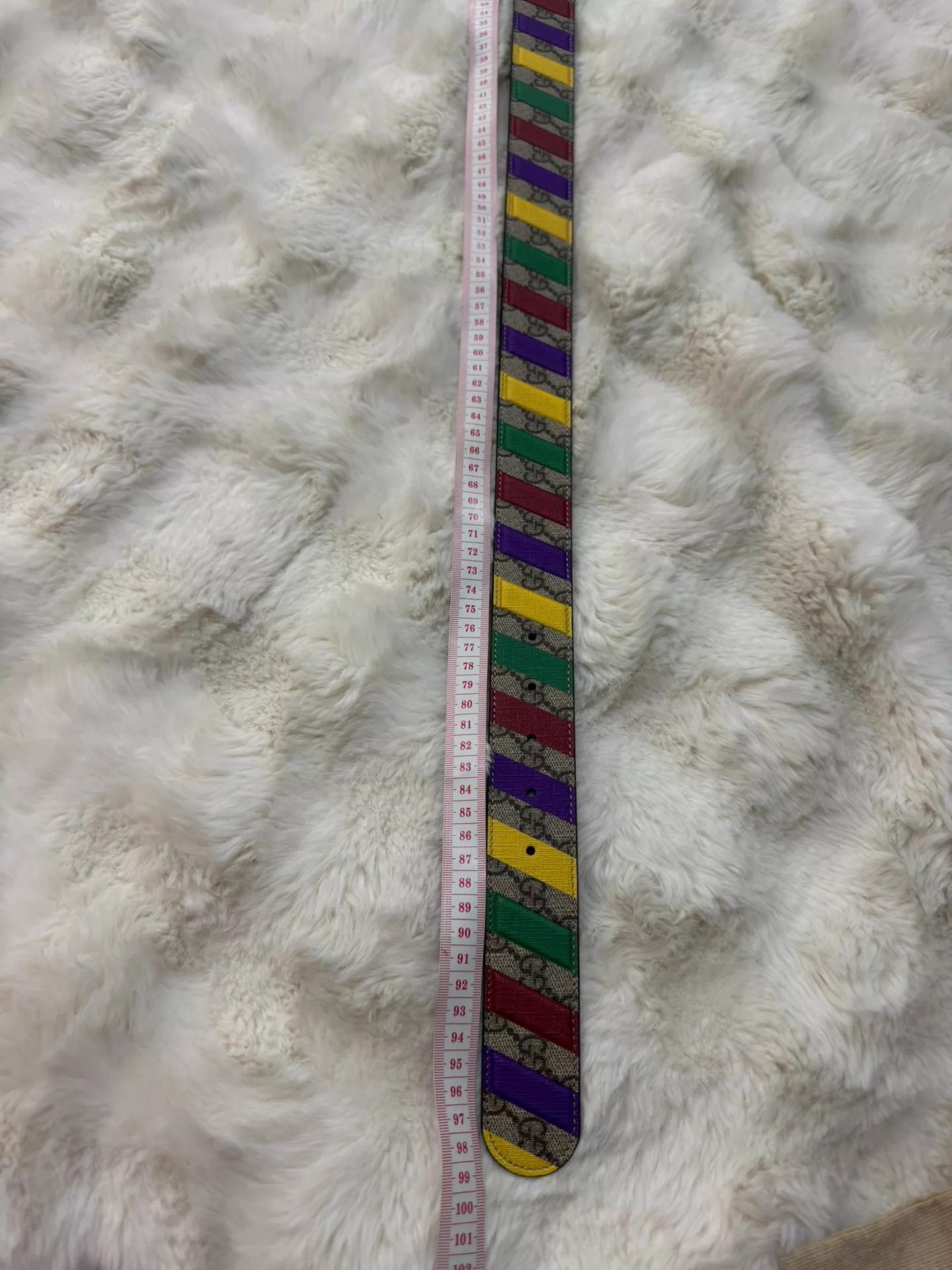 Gucci Gucci Rainbow GG Full Print Belt 80 New with Tags Size ONE SIZE - 7 Thumbnail