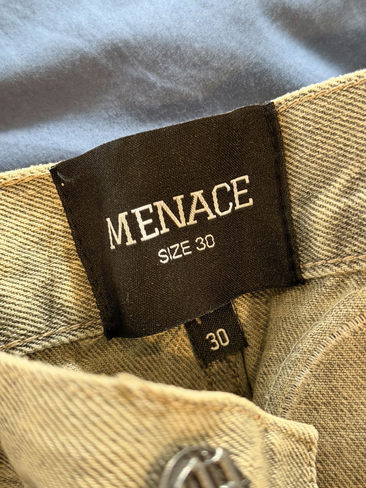 Menace Menace LA Iconography Patchwork Denim Jeans Tan Stars Sz 30 Size US 30 / EU 46 - 3 Thumbnail