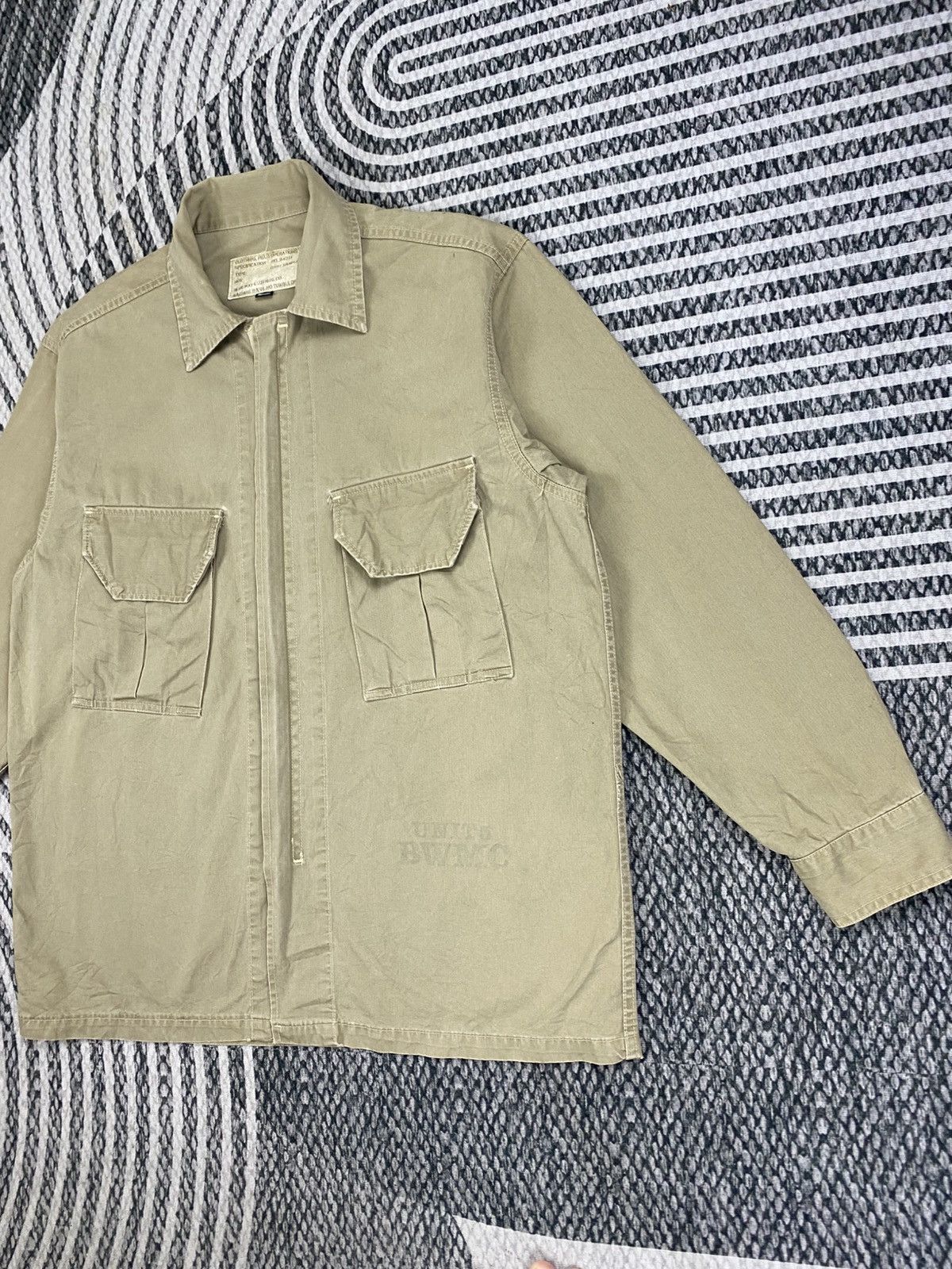 Vintage Vintage Blue Way Military Style Zipper Cotton Jacket Size US M / EU 48-50 / 2 - 4 Thumbnail