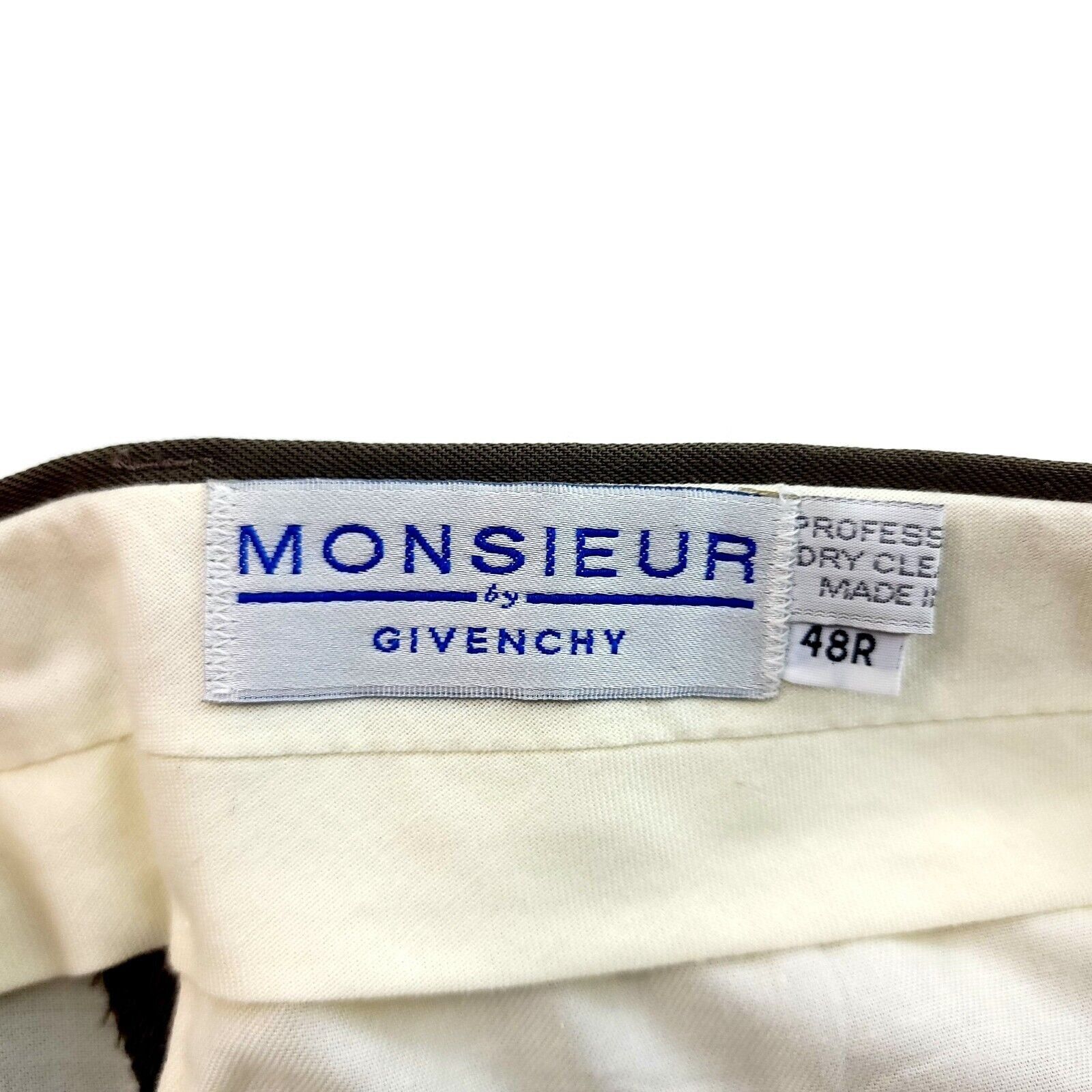 Givenchy Givenchy Monsieur Wool Green Pleated High Rise Dress Pants P Size 48R - 4 Thumbnail