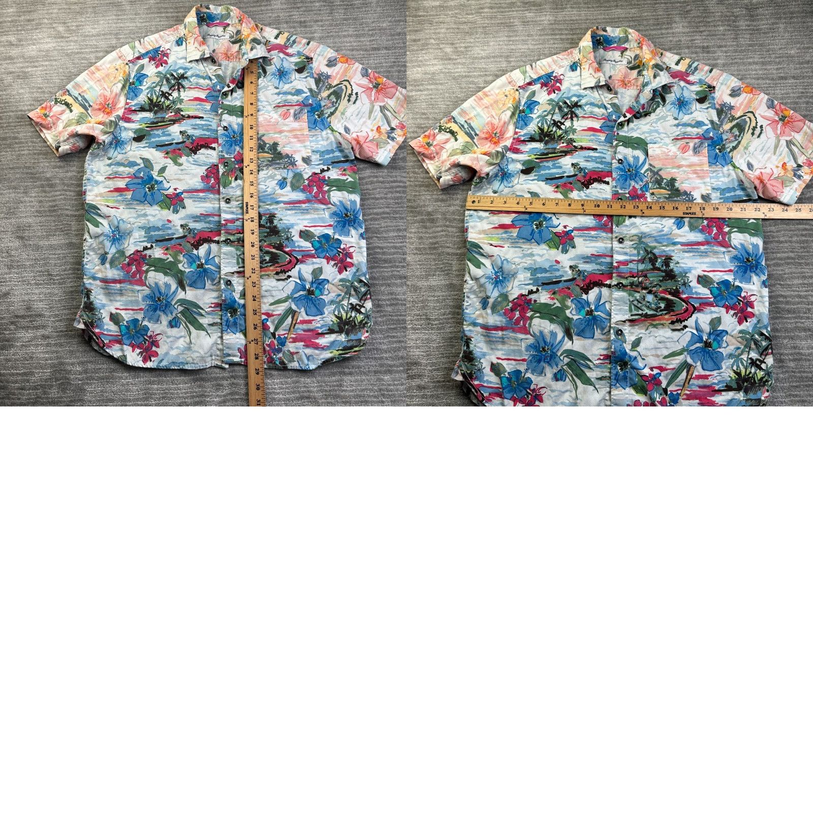 Tommy Bahama Tommy Bahama Shirt Mens Medium Hibiscus Floral All Over Print Tencel Size US M / EU 48-50 / 2 - 8 Thumbnail