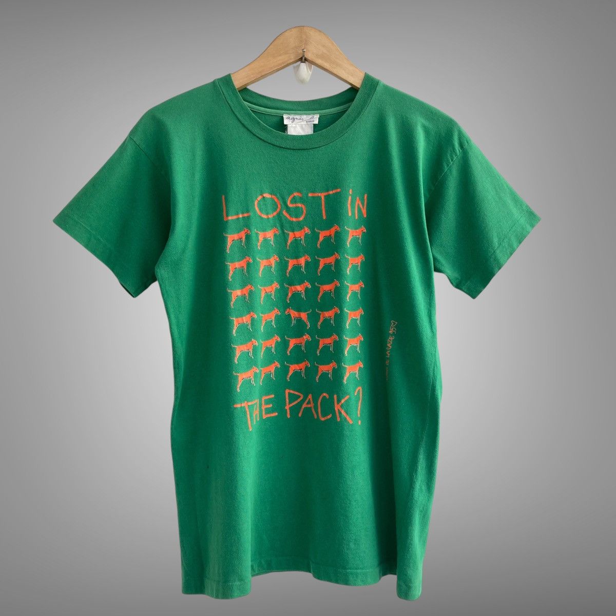agnes b. 90's Agnes B Lost In The Pack Tee Size US M / EU 48-50 / 2 - 1 Thumbnail