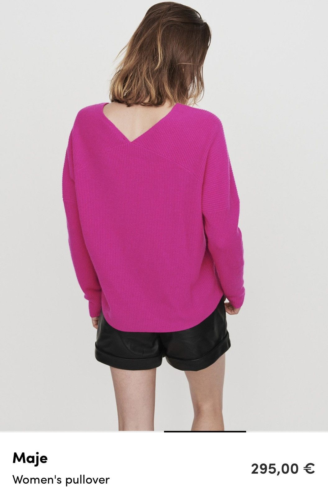 Designer × Maje Maje oldmoney style 100% cashmere sweater Size S / US 4 / IT 40 - 3 Thumbnail